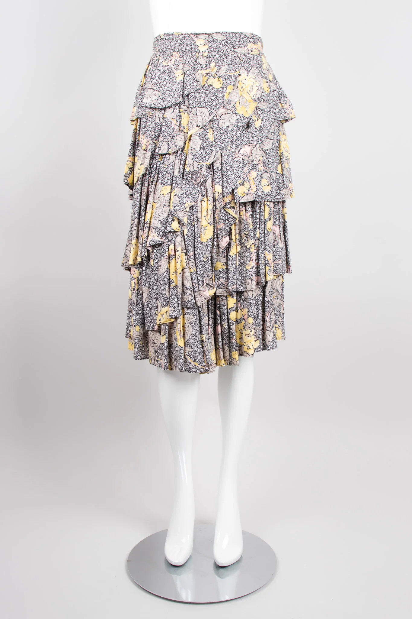 Floral Leaf Top & Ruffle Skirt Set - Image 9