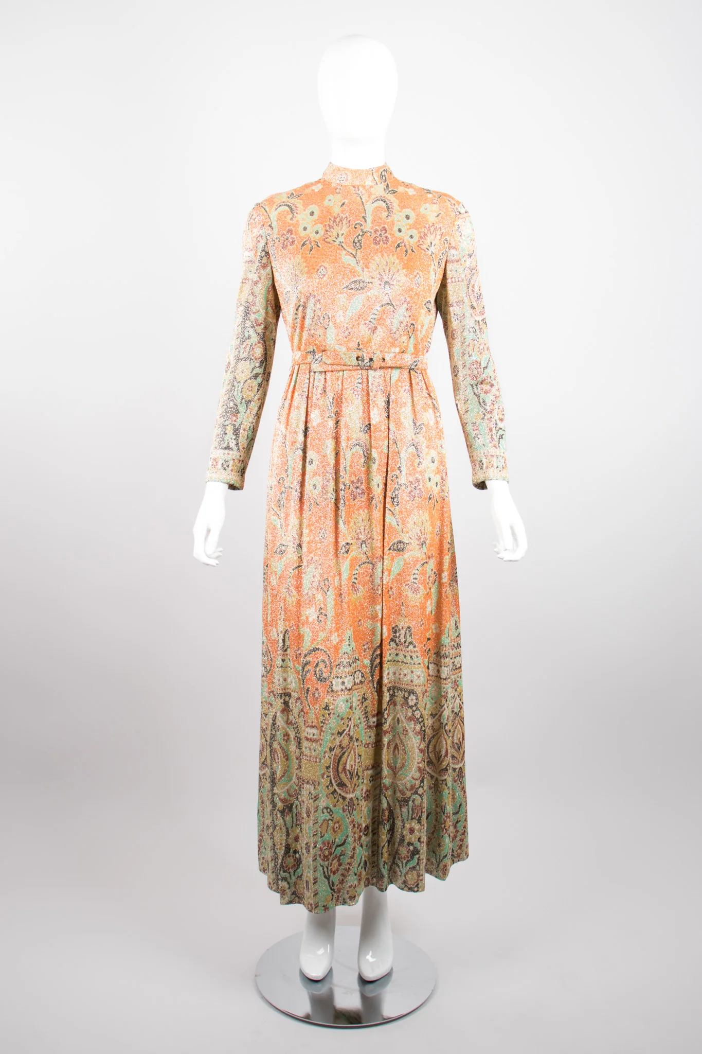 Floral Lurex Dress - Image 3