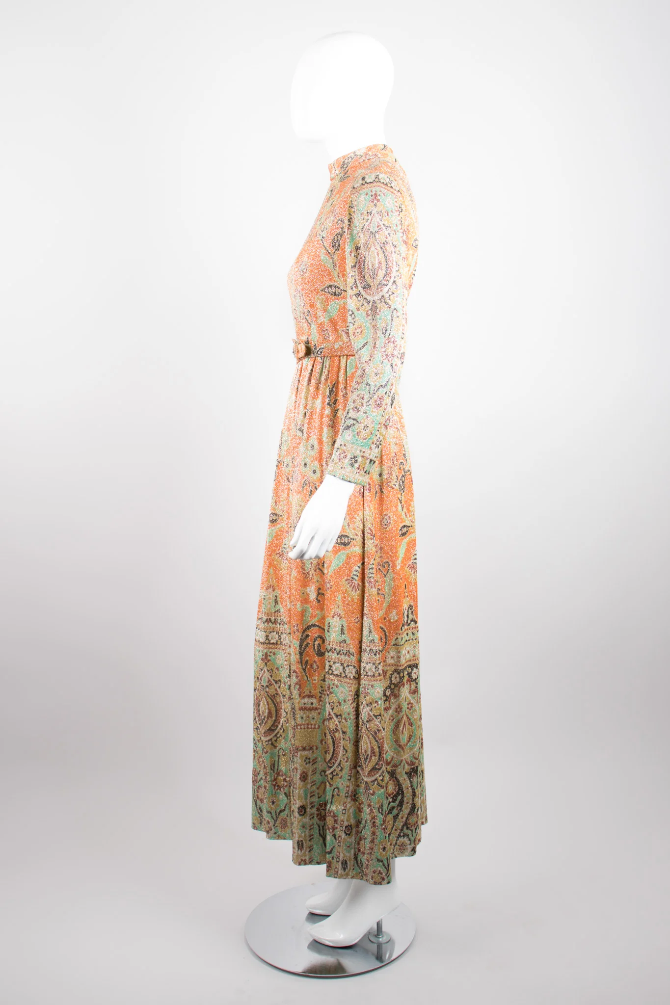 Floral Lurex Dress - Image 4