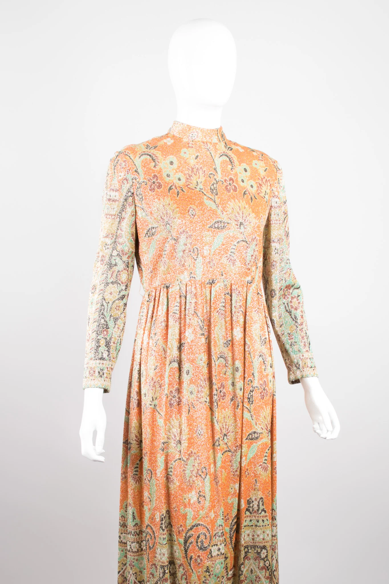 Floral Lurex Dress - Image 9