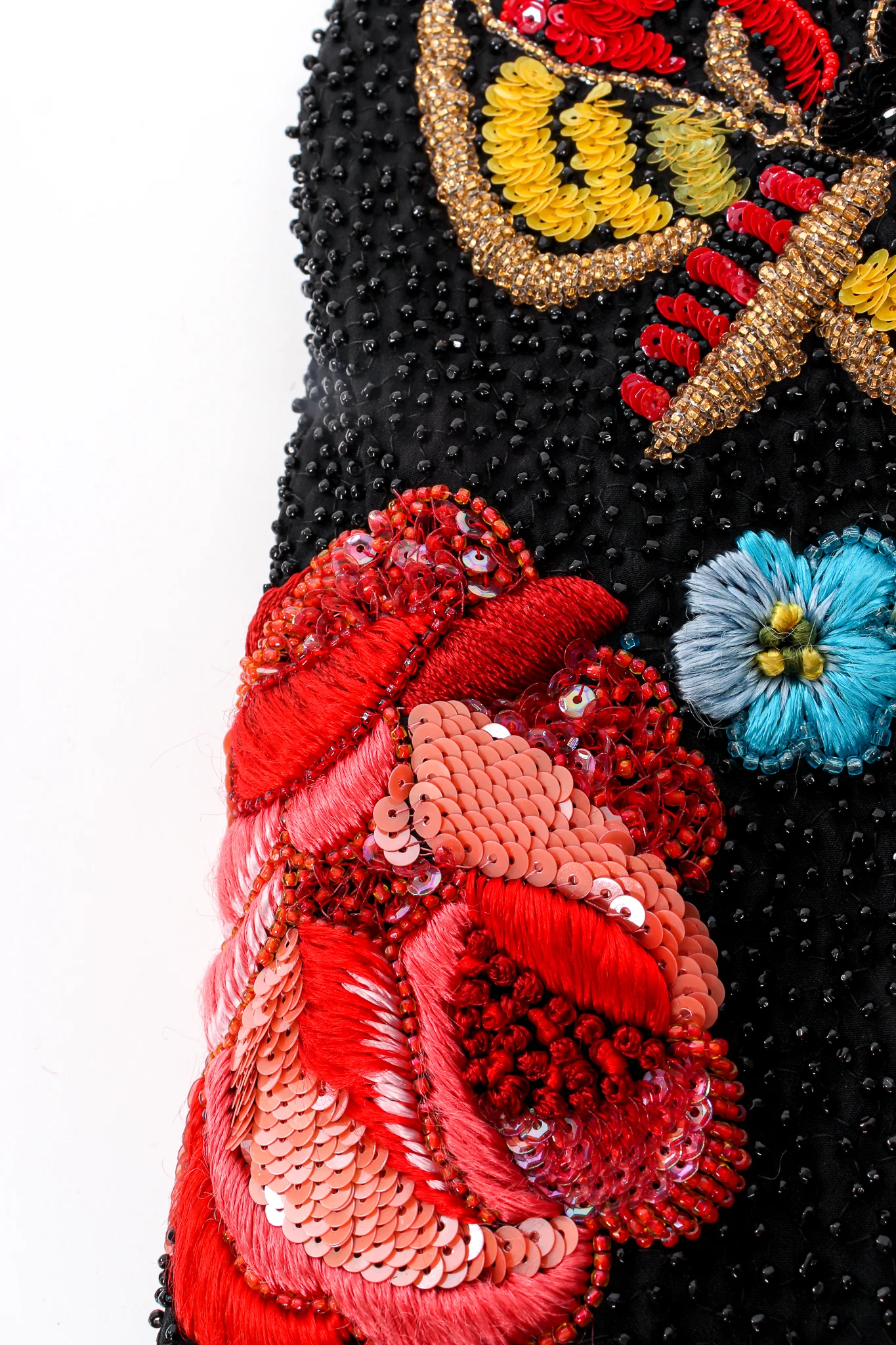 1991 S/S Floral Matador Beaded Jacket - Image 11