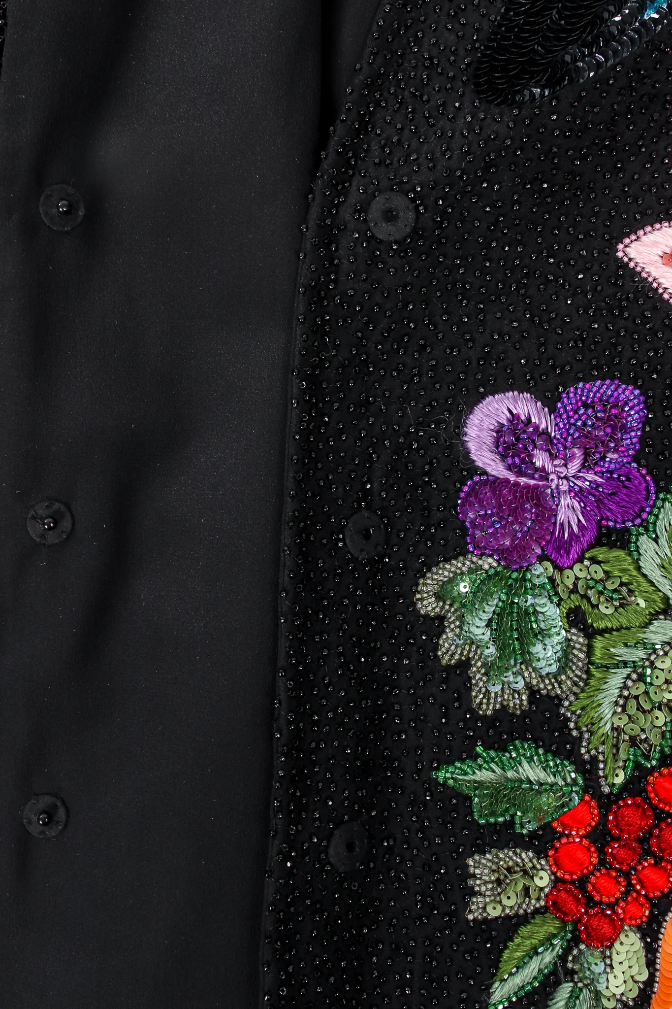 1991 S/S Floral Matador Beaded Jacket - Image 12