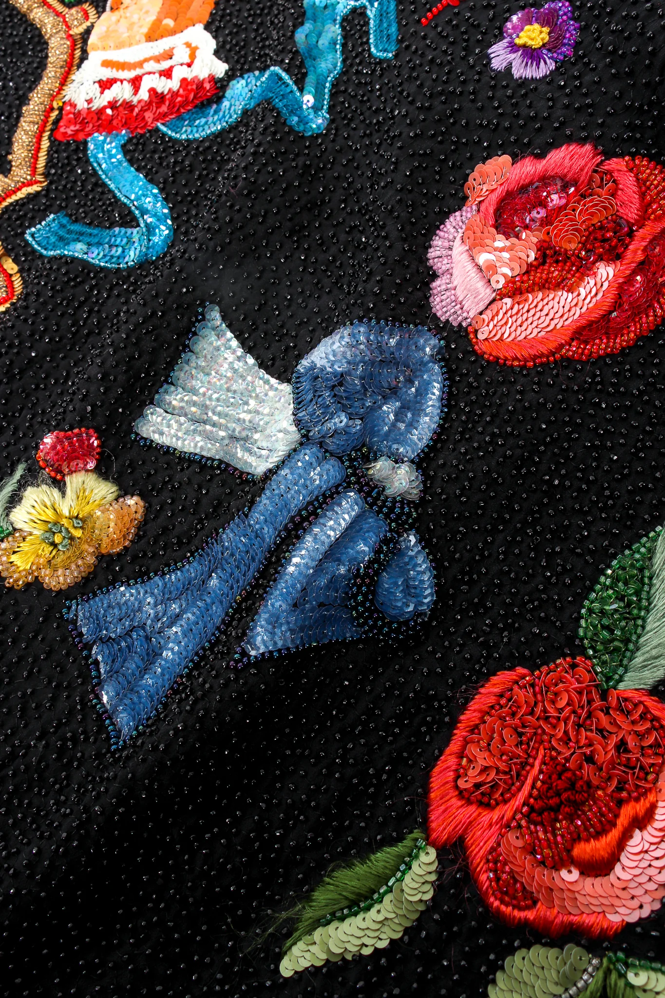 1991 S/S Floral Matador Beaded Jacket - Image 13