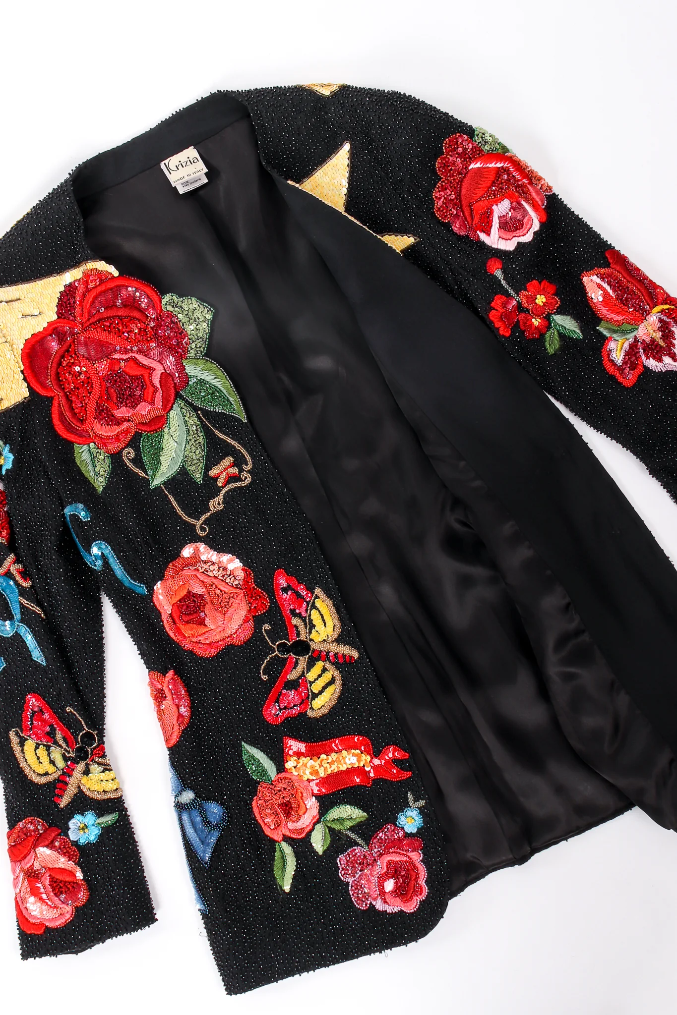 1991 S/S Floral Matador Beaded Jacket - Image 14
