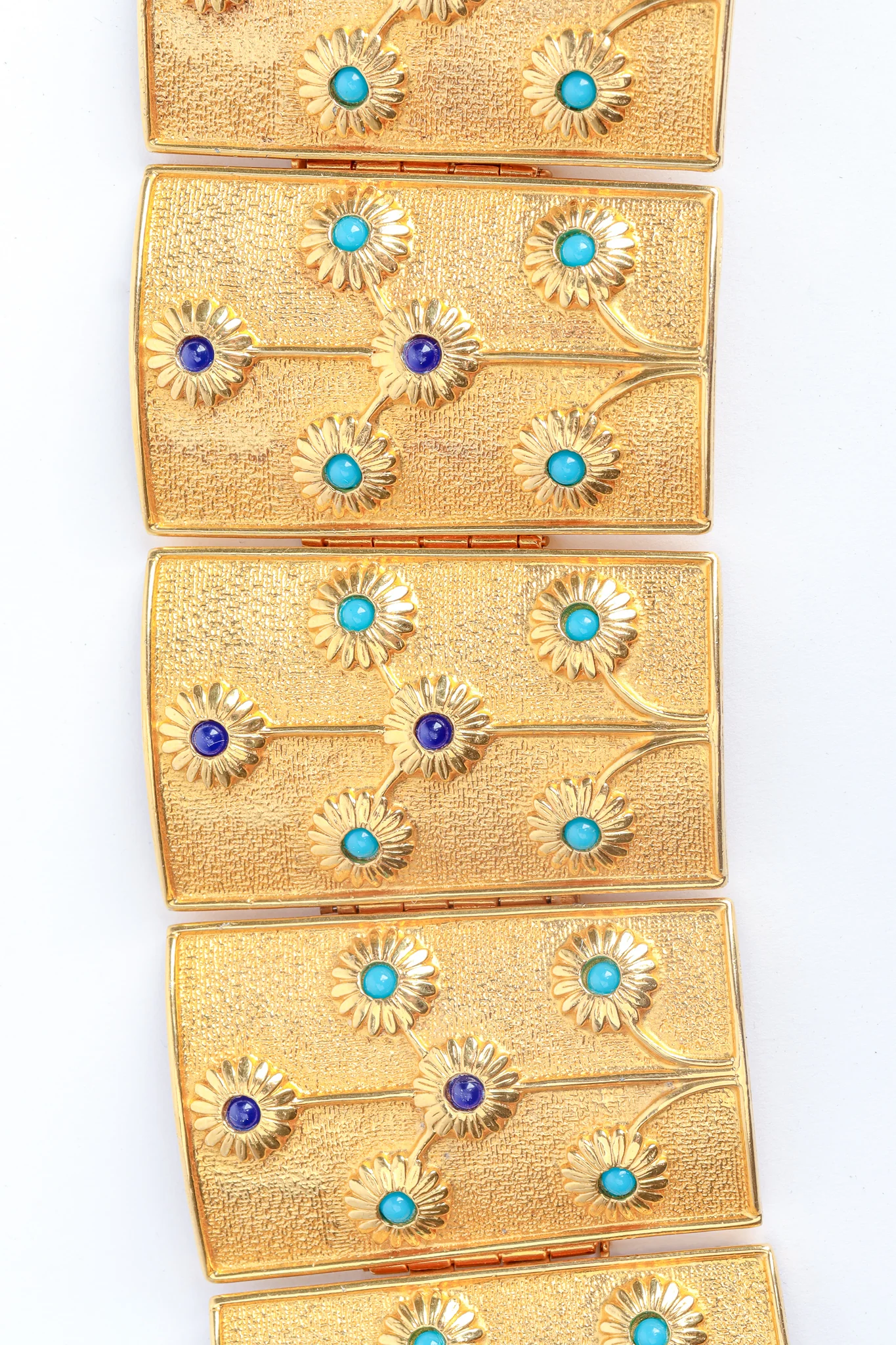 Jeweled Floral Cuff Bracelet - Image 2