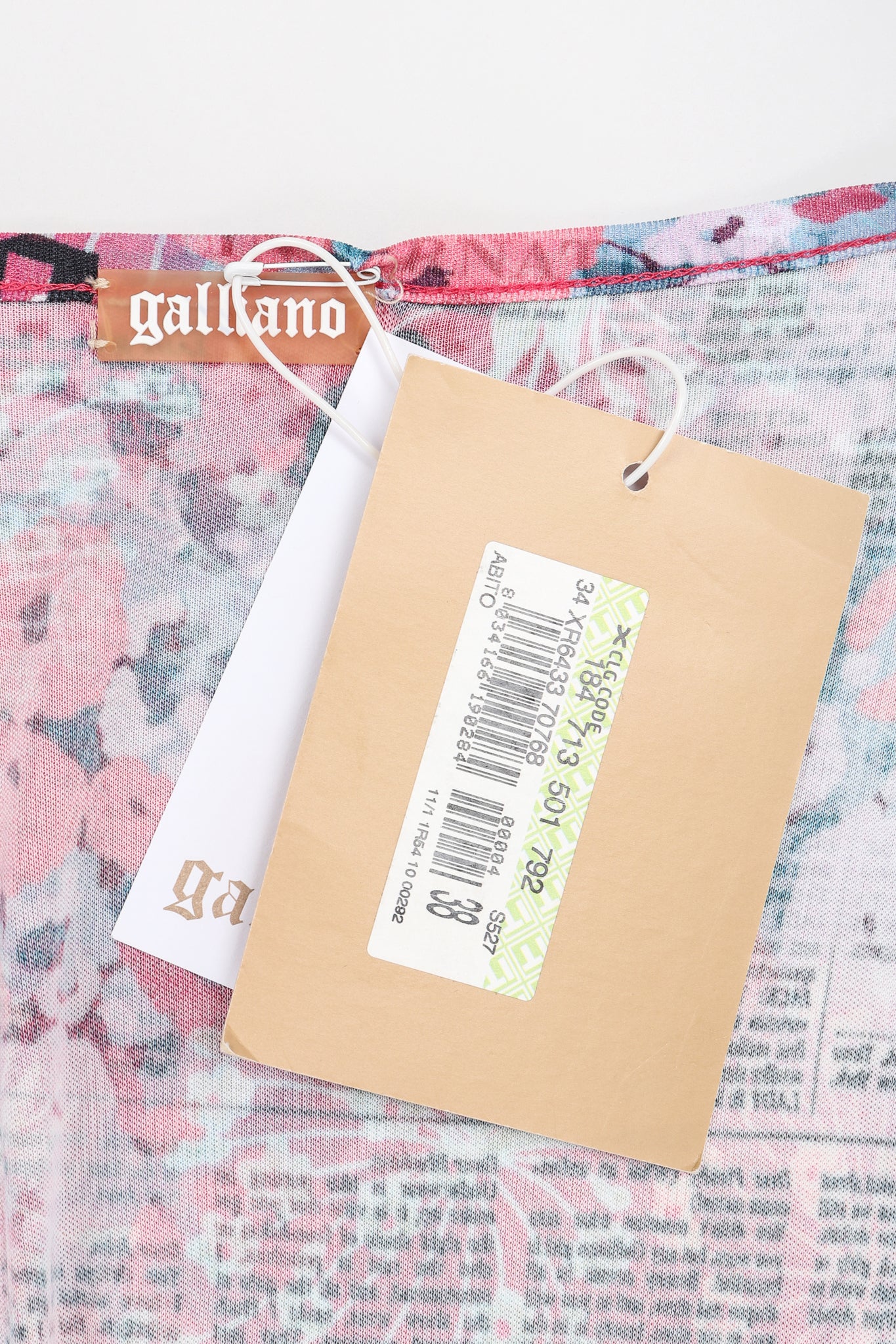 Floral Newspaper Print Dress - Image 10
