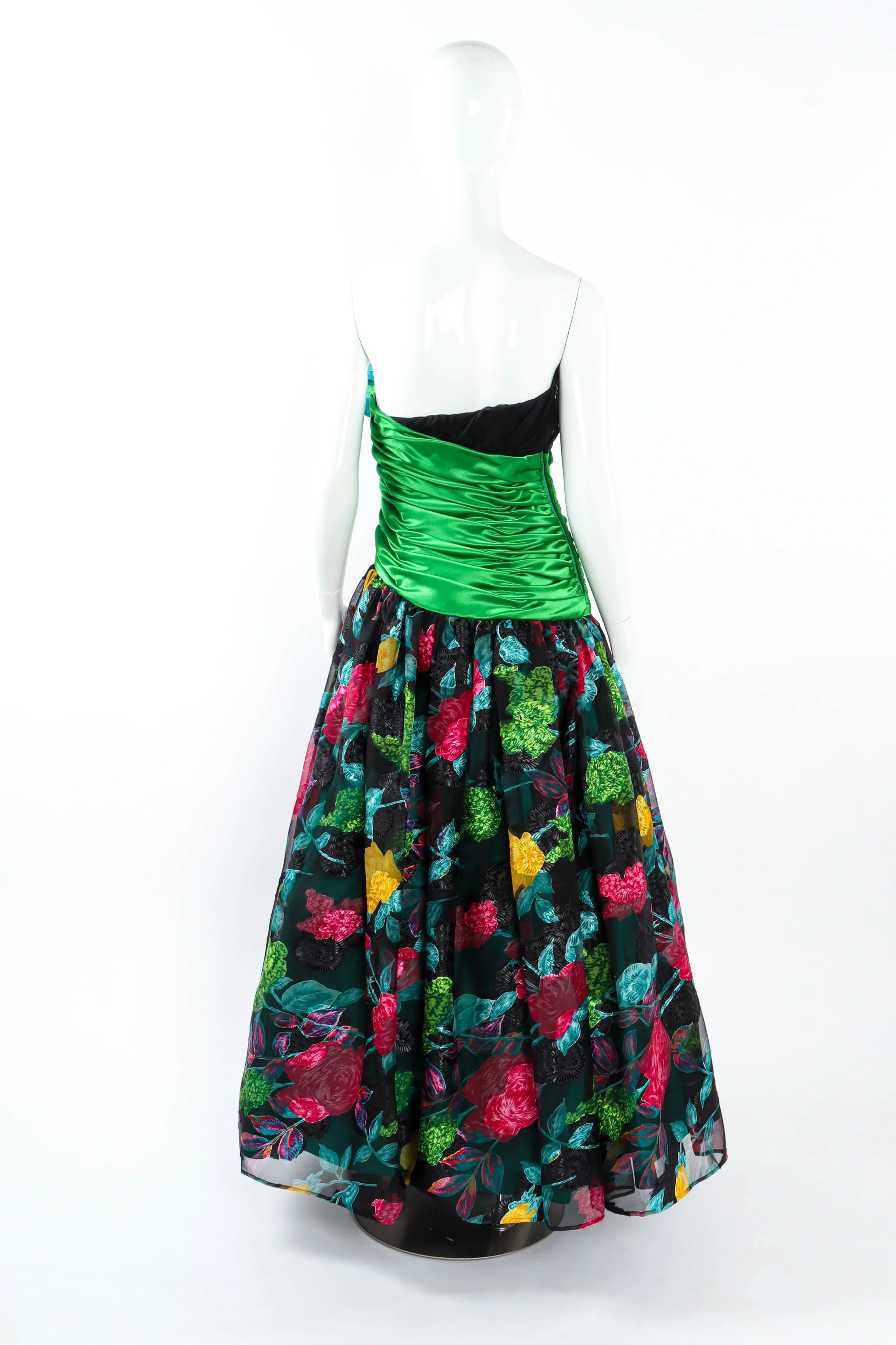 1987 Floral Organza Gown - Image 10