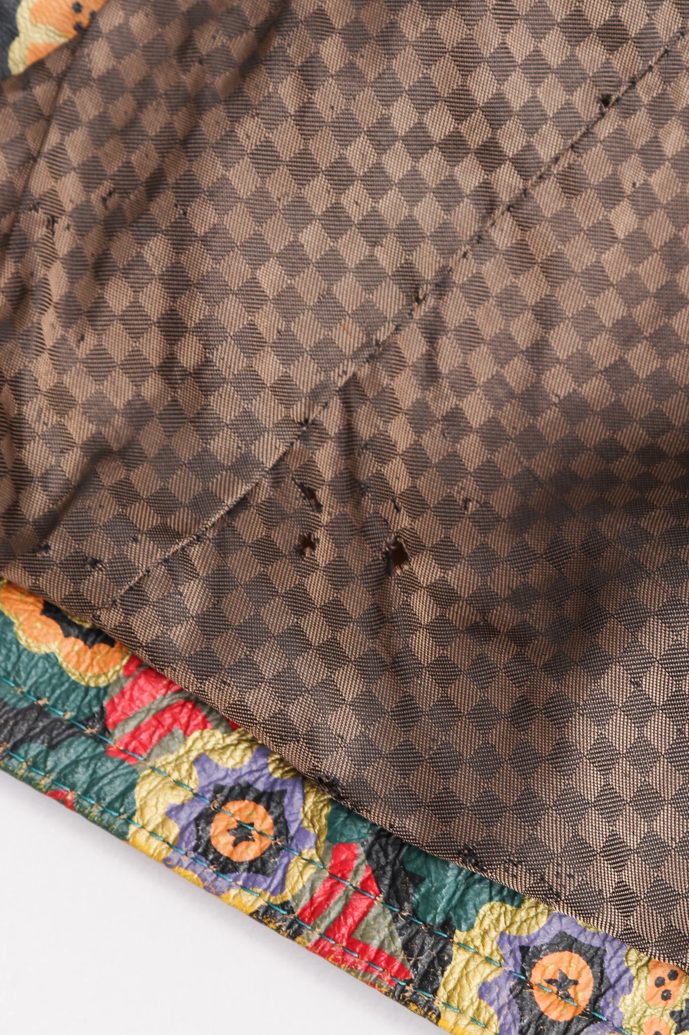 Floral Painted Leather Jacket - Image 23