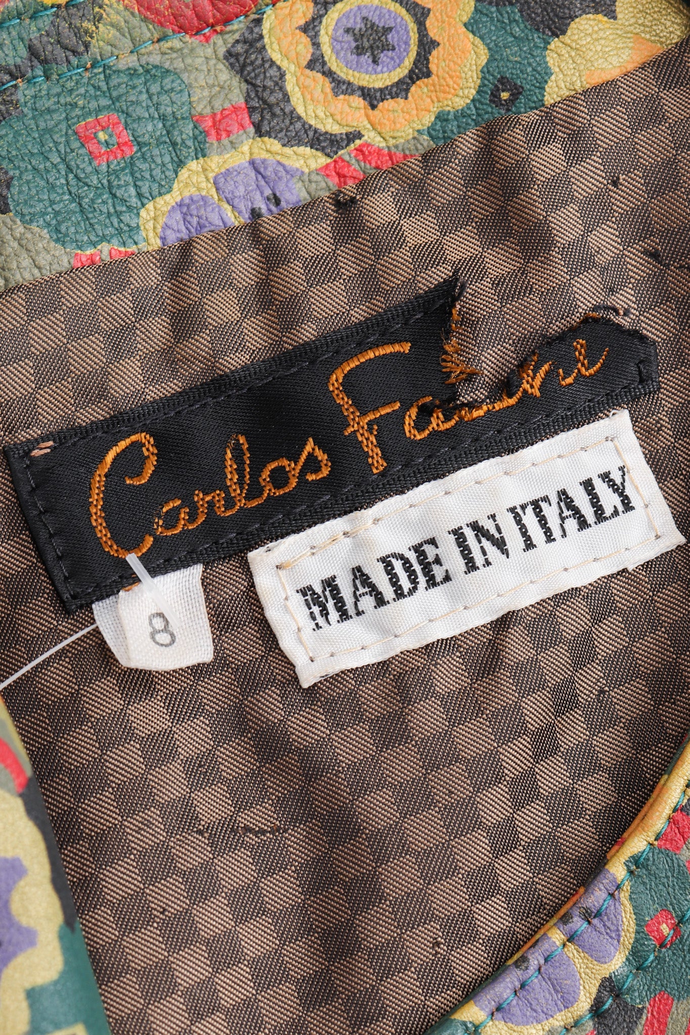 Floral Painted Leather Jacket - Image 24