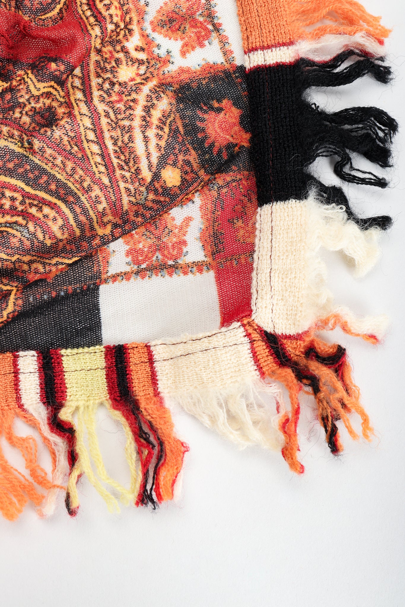 Floral Paisley Mesh Poncho - Image 9