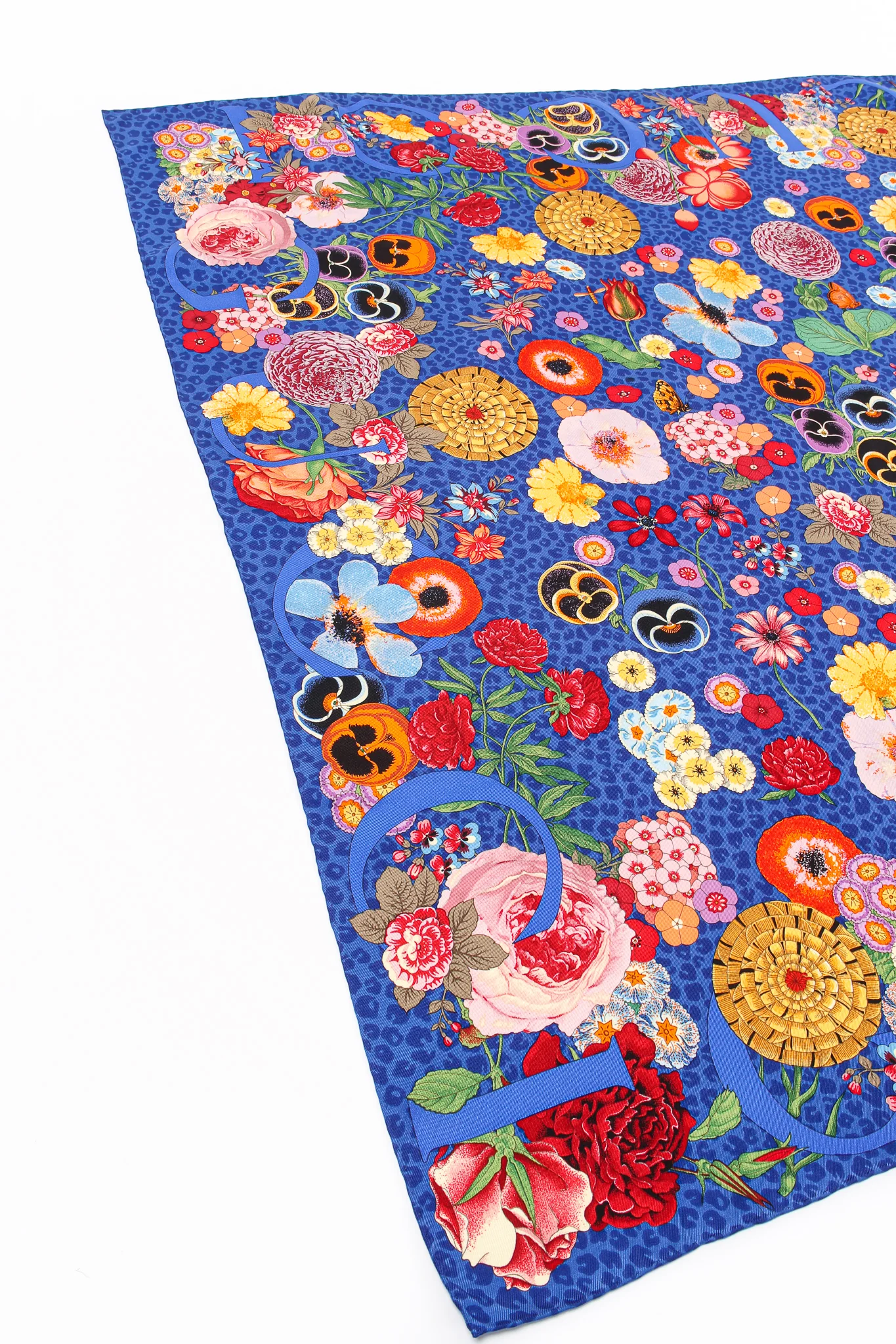 Floral Pansy Leopard Scarf - Image 11