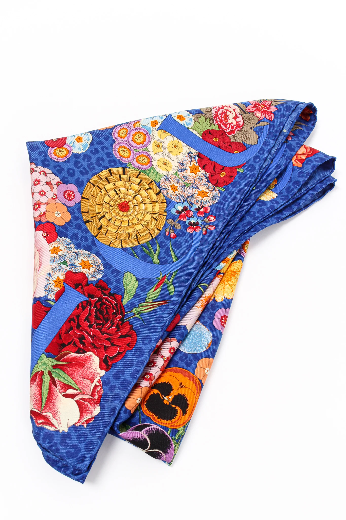 Floral Pansy Leopard Scarf - Image 7