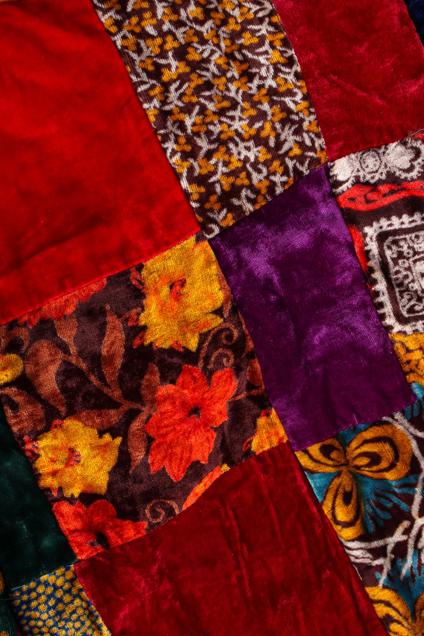 Floral Patchwork Velvet Blazer - Image 10