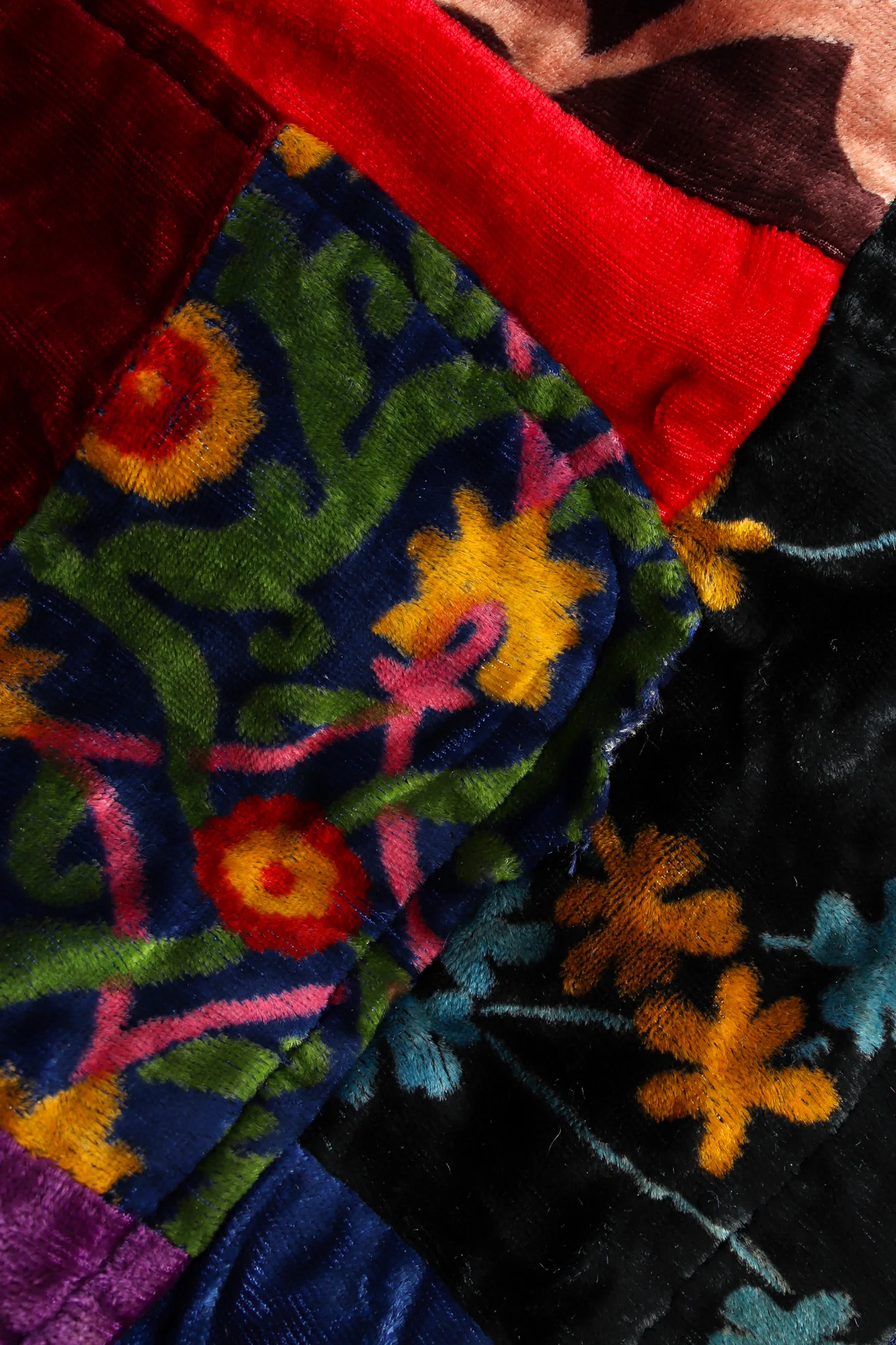 Floral Patchwork Velvet Blazer - Image 13