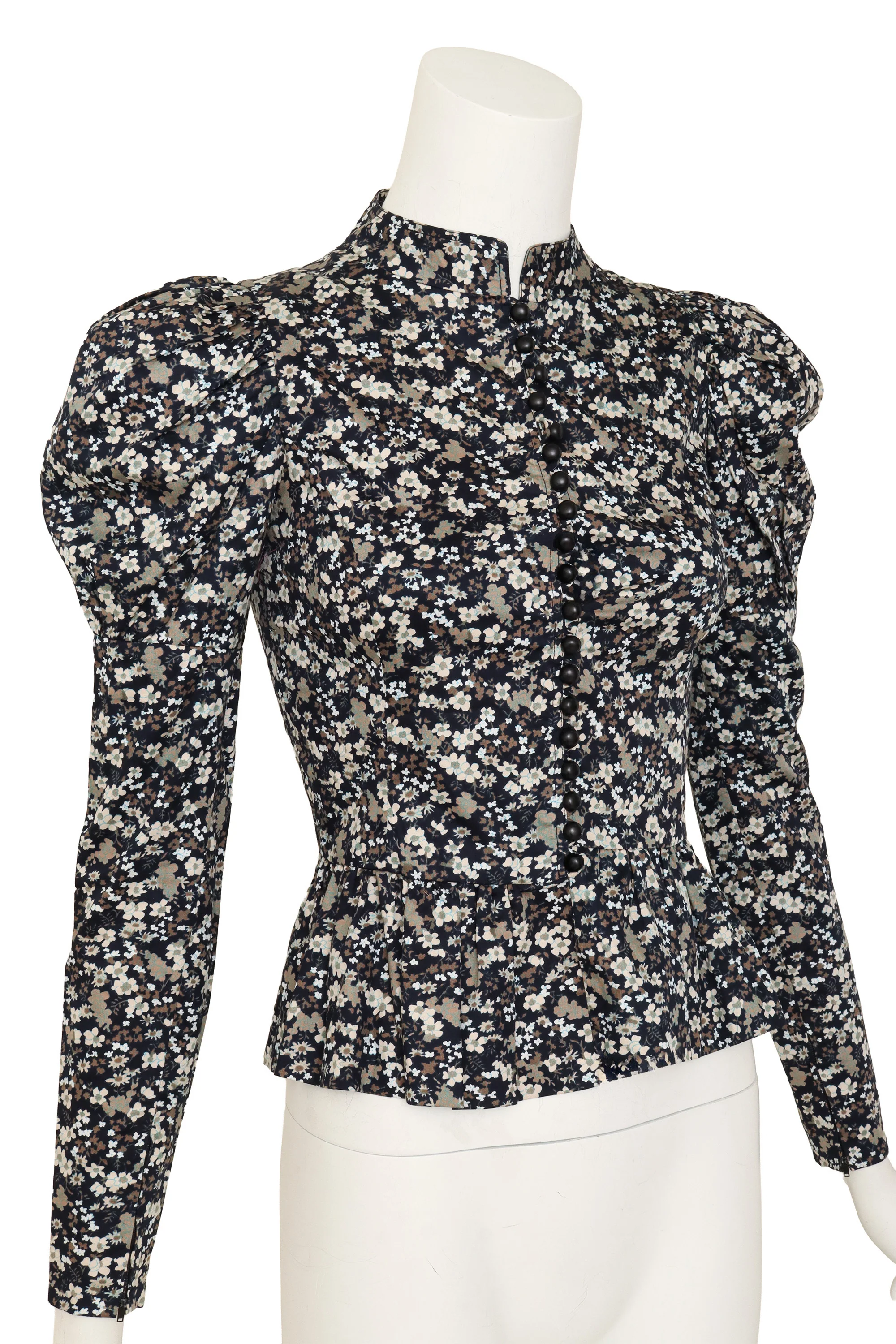 Floral Peplum Blouse - Image 2