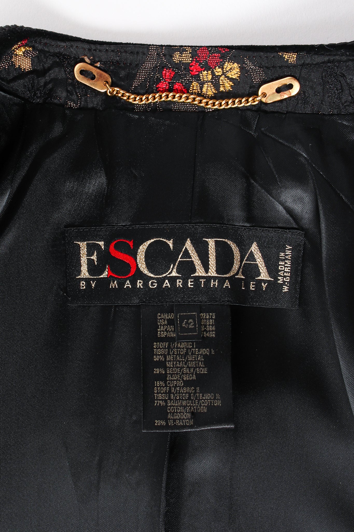 Floral Plissé Brocade Jacket - Image 10