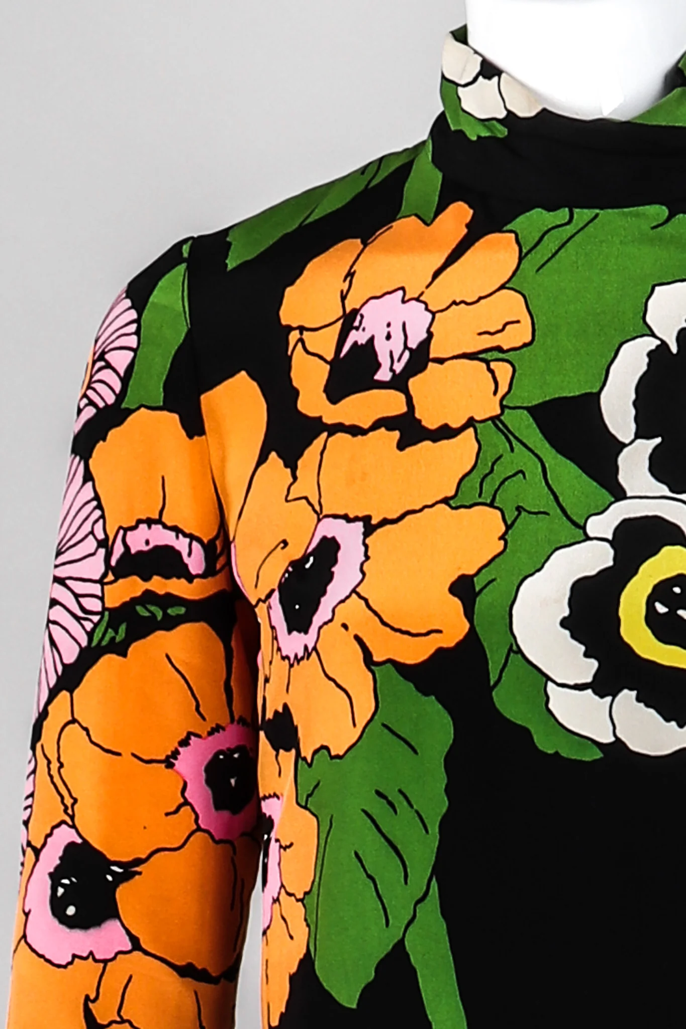 Floral Pop Art Column Dress - Image 16