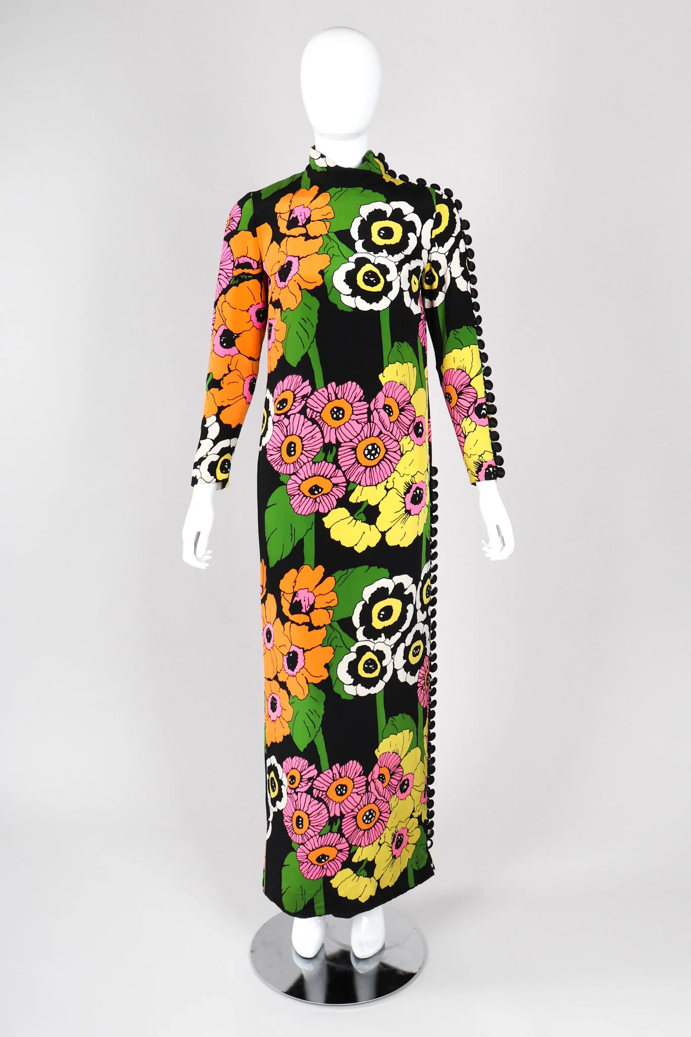 Floral Pop Art Column Dress - Image 2