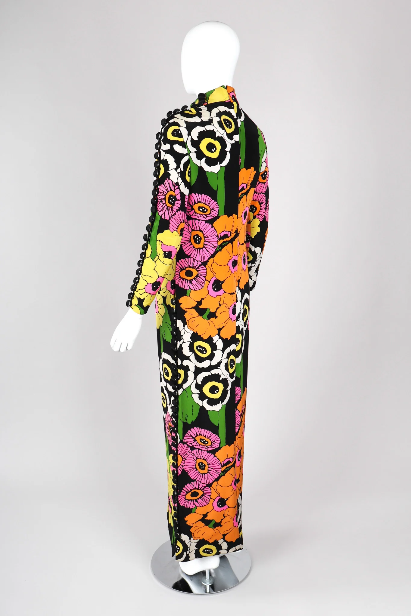 Floral Pop Art Column Dress - Image 4