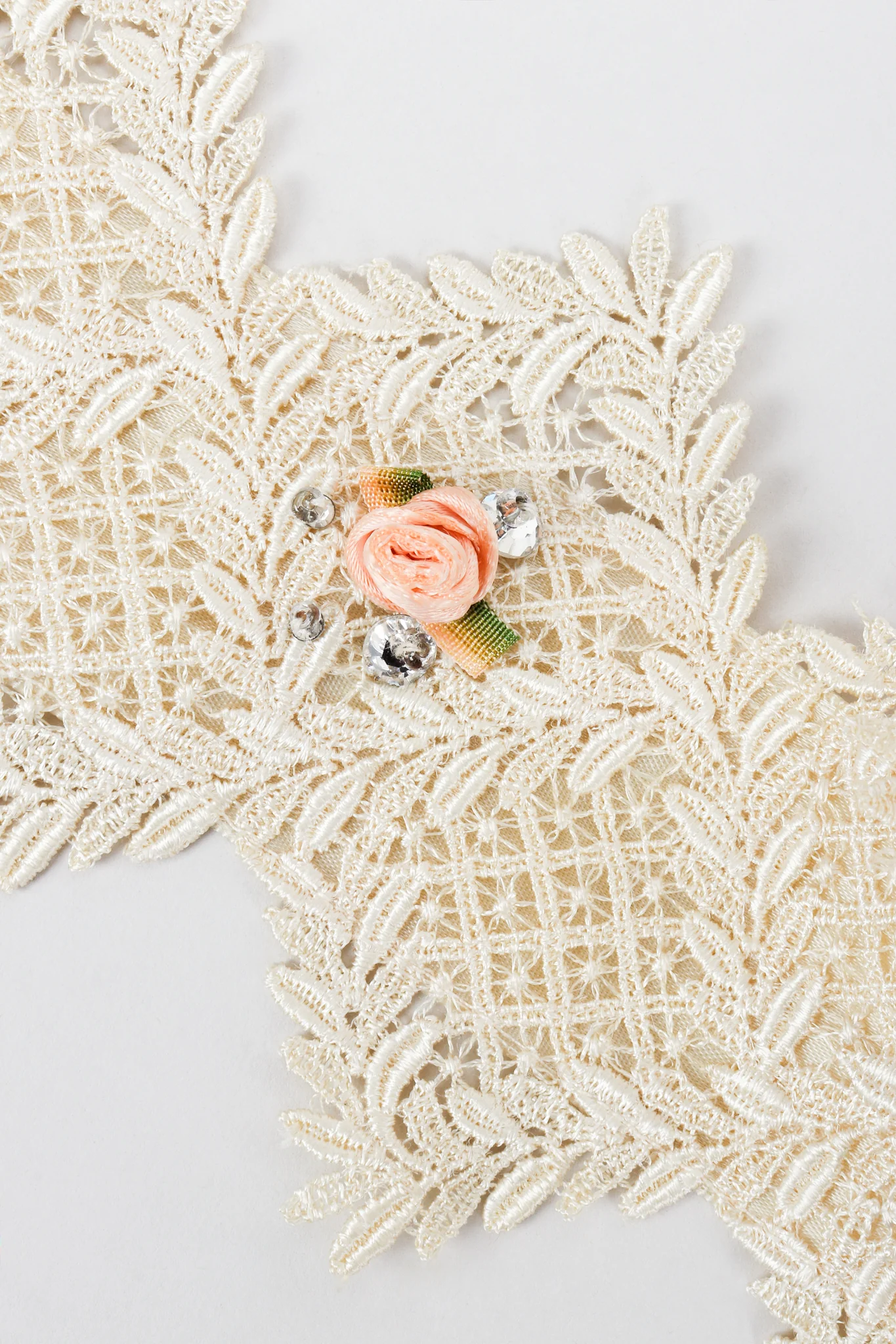 Lace Rosette Silk Dress - Image 11