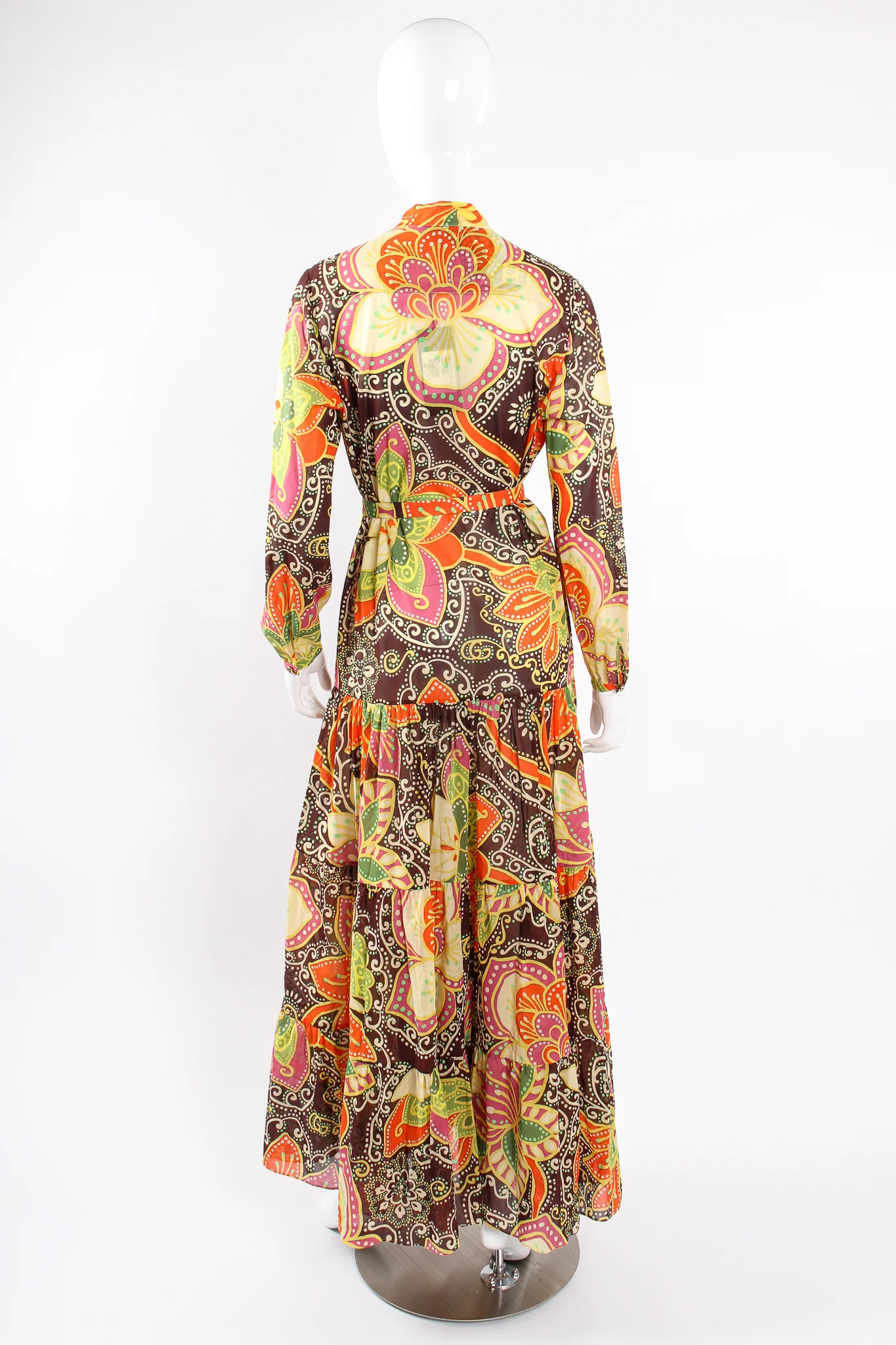 Floral Print Peasant Dress - Image 10