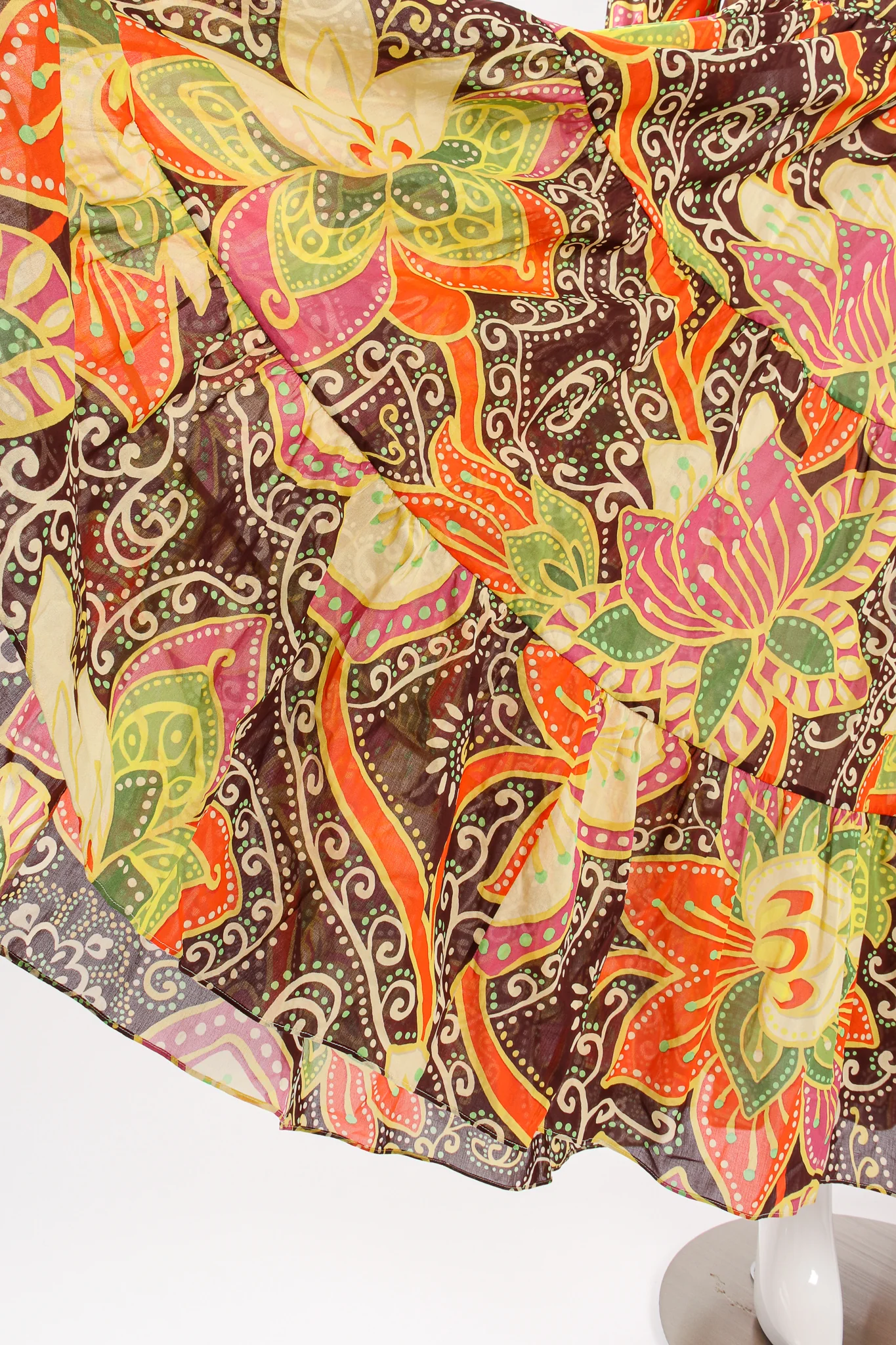 Floral Print Peasant Dress - Image 11