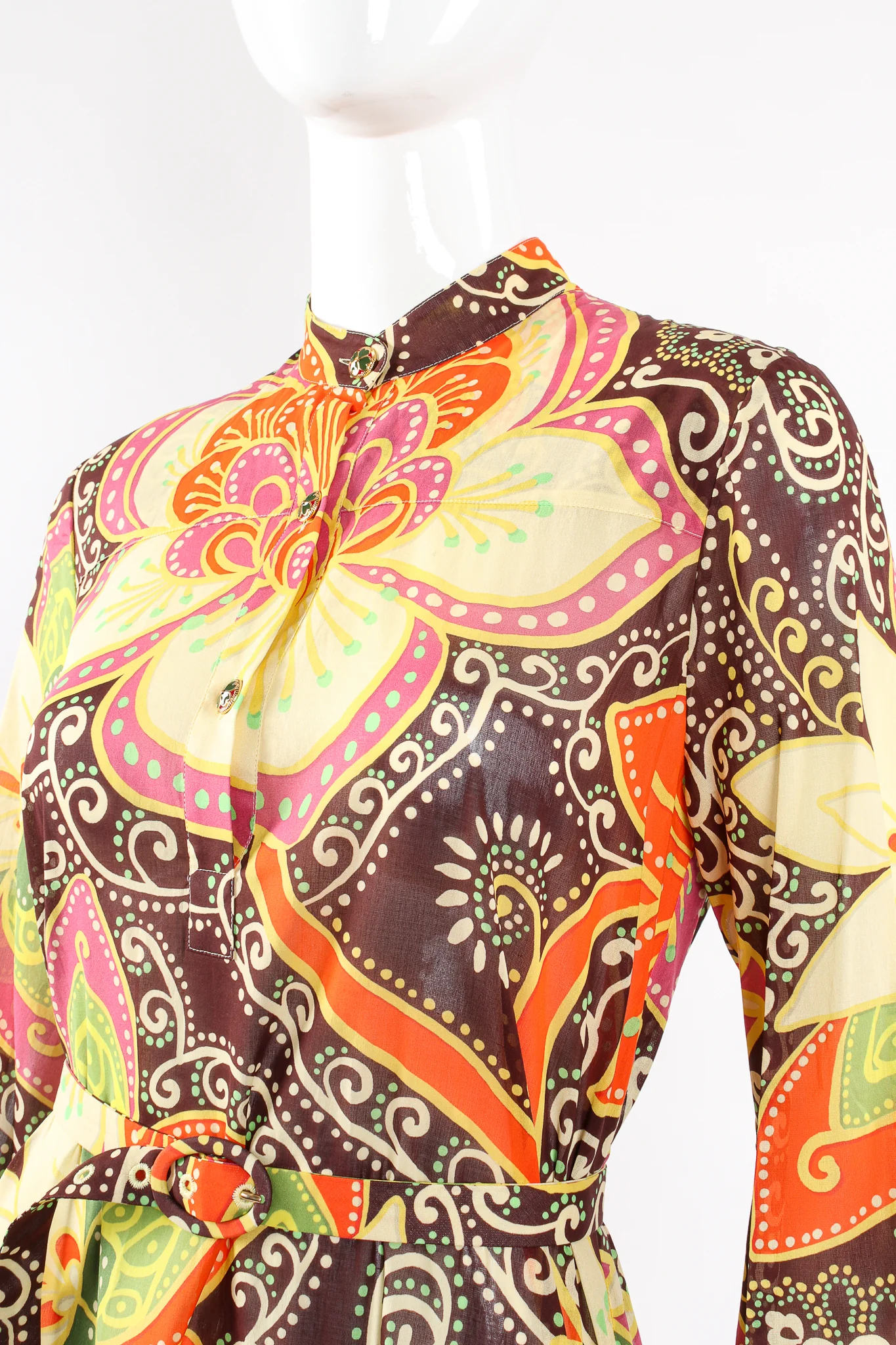Floral Print Peasant Dress - Image 4