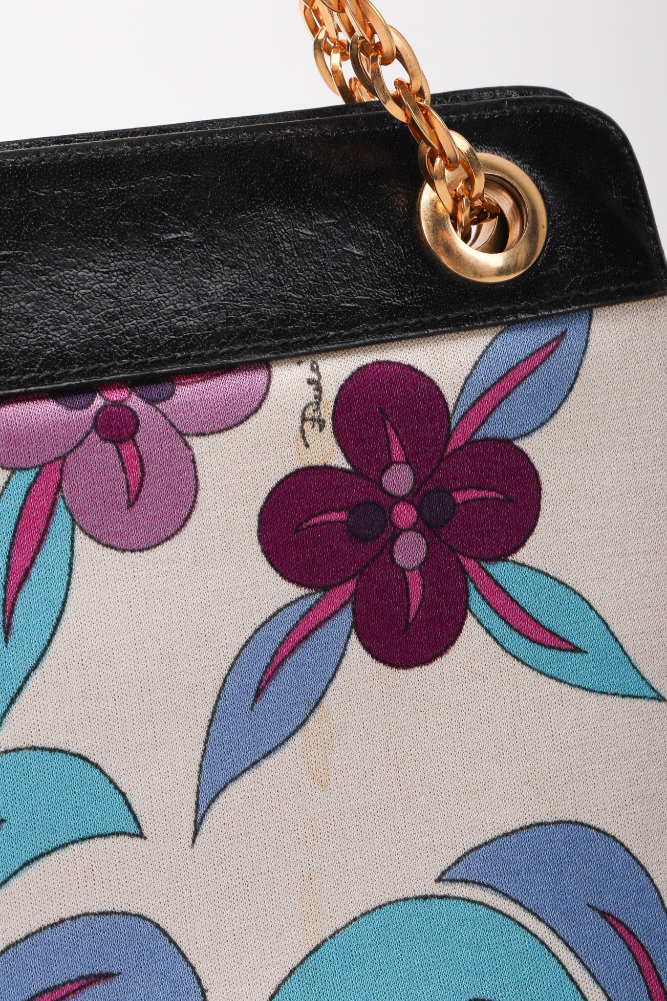 Floral Printed Chain Bag - Image 10