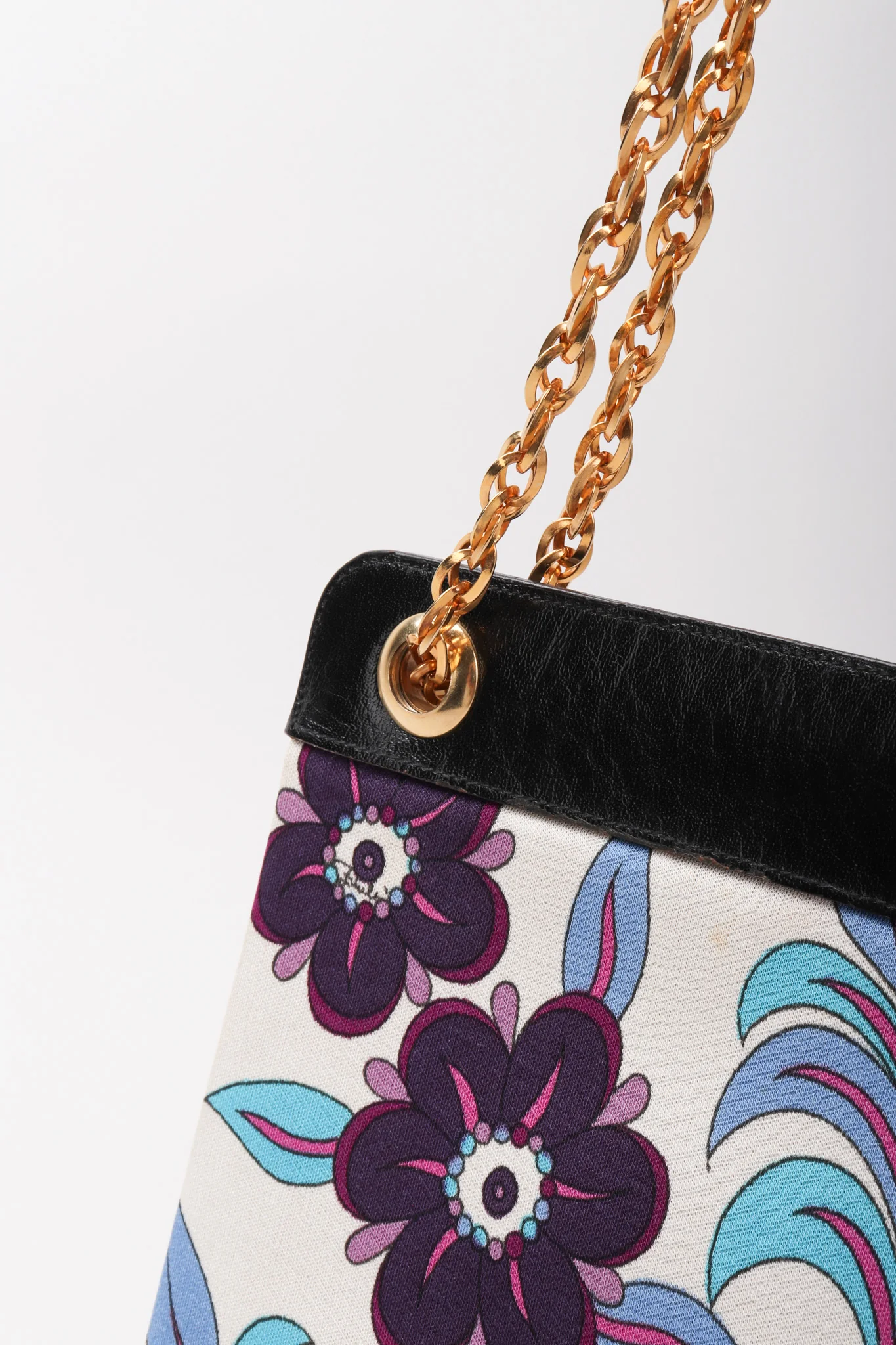 Floral Printed Chain Bag - Image 7