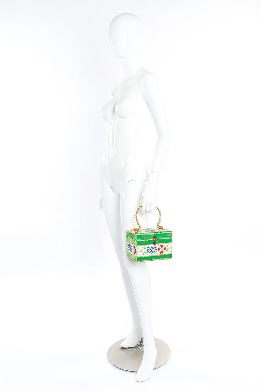 Floral Ribbon Velvet Box Bag - Image 2