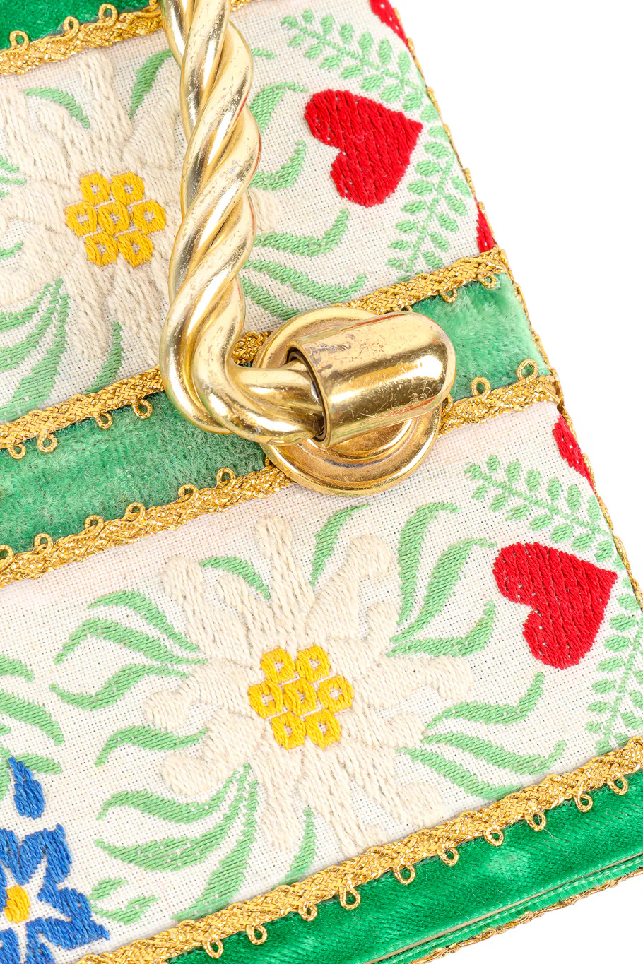 Floral Ribbon Velvet Box Bag - Image 6