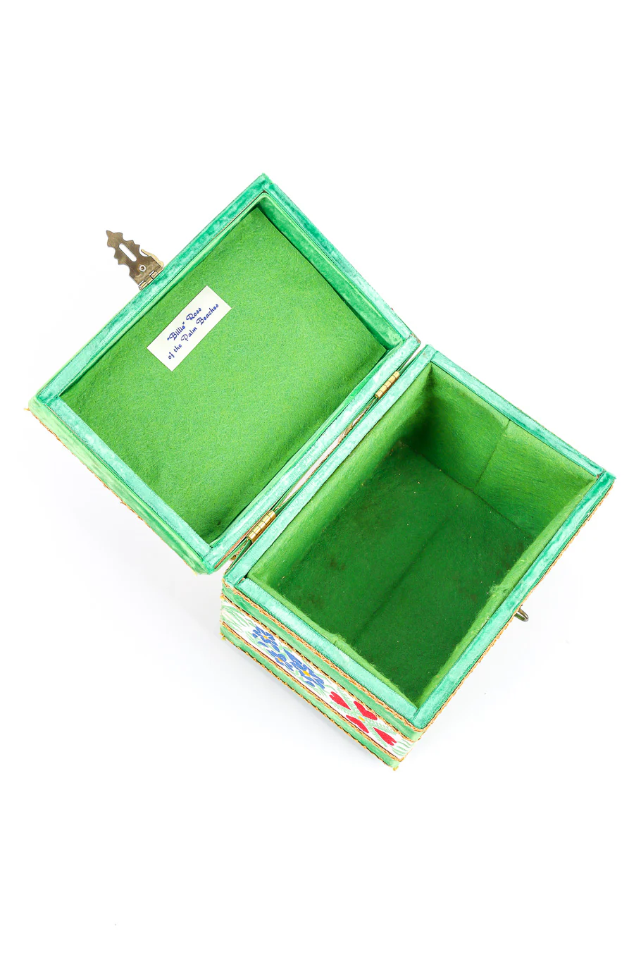 Floral Ribbon Velvet Box Bag - Image 8