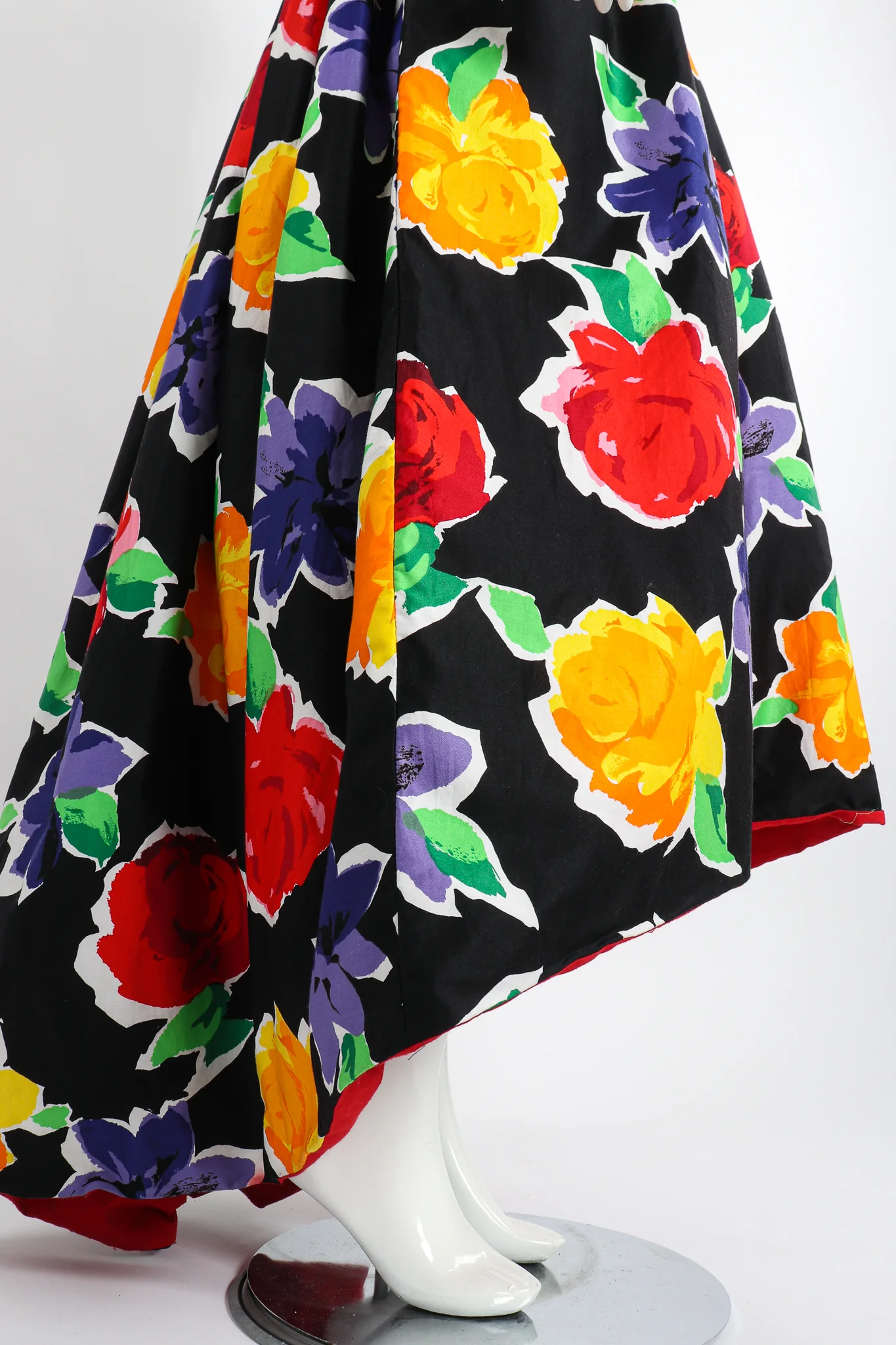 Floral Sateen Crossback Gown - Image 3