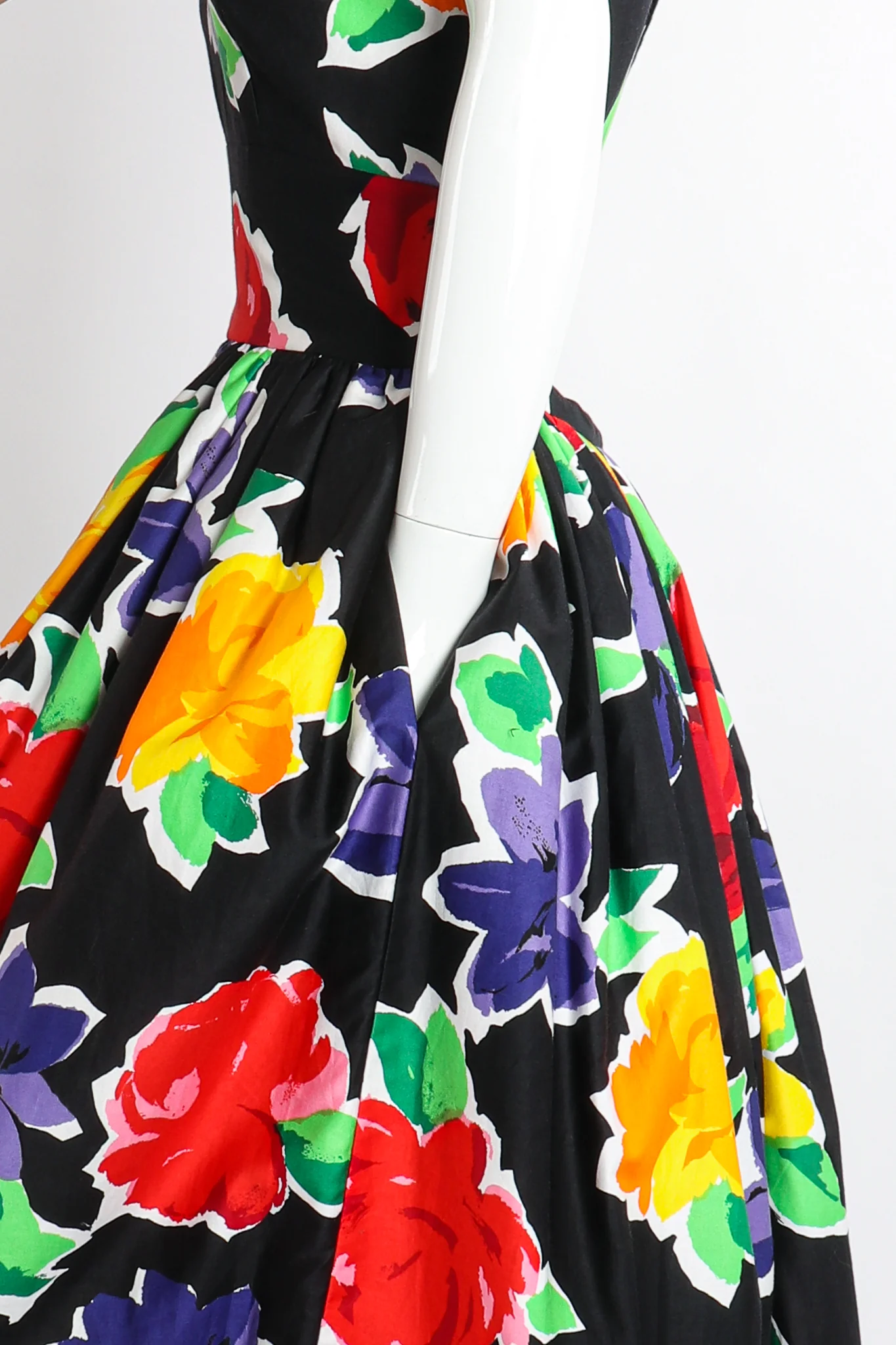Floral Sateen Crossback Gown - Image 6