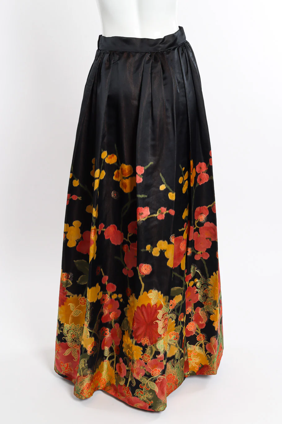 Floral Satin Ball Skirt - Image 3