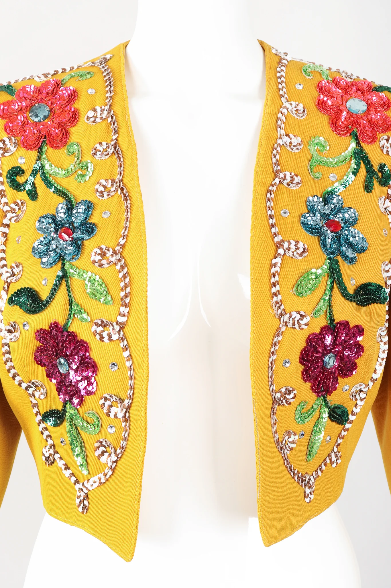 Sequin Flower Matador Jacket - Image 3