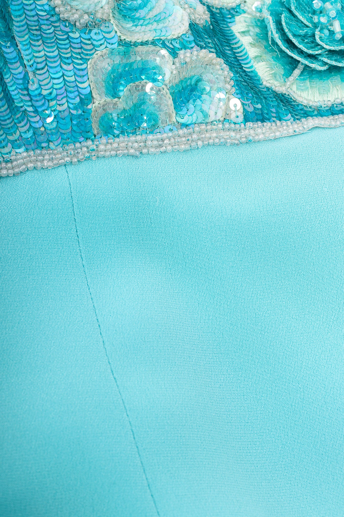 Floral Sequined Strapless Cocktail Sheath - Image 19