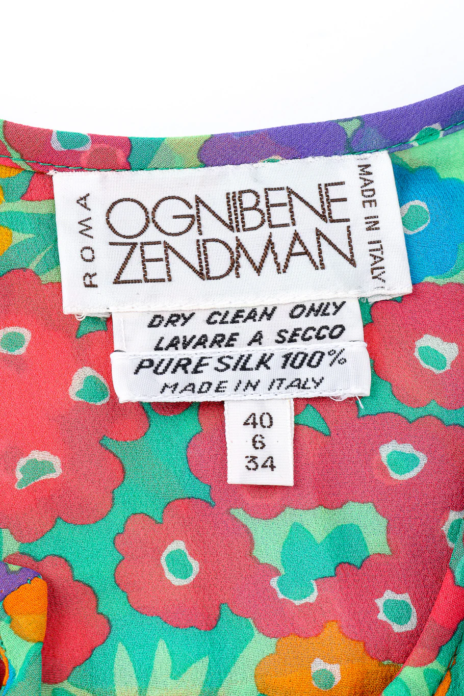 Floral Silk Blouse & Scarf - Image 10