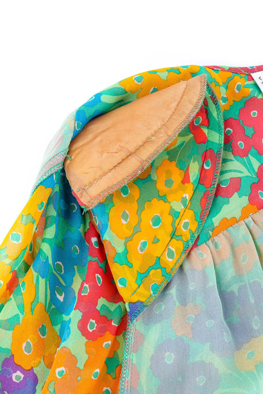 Floral Silk Blouse & Scarf - Image 8