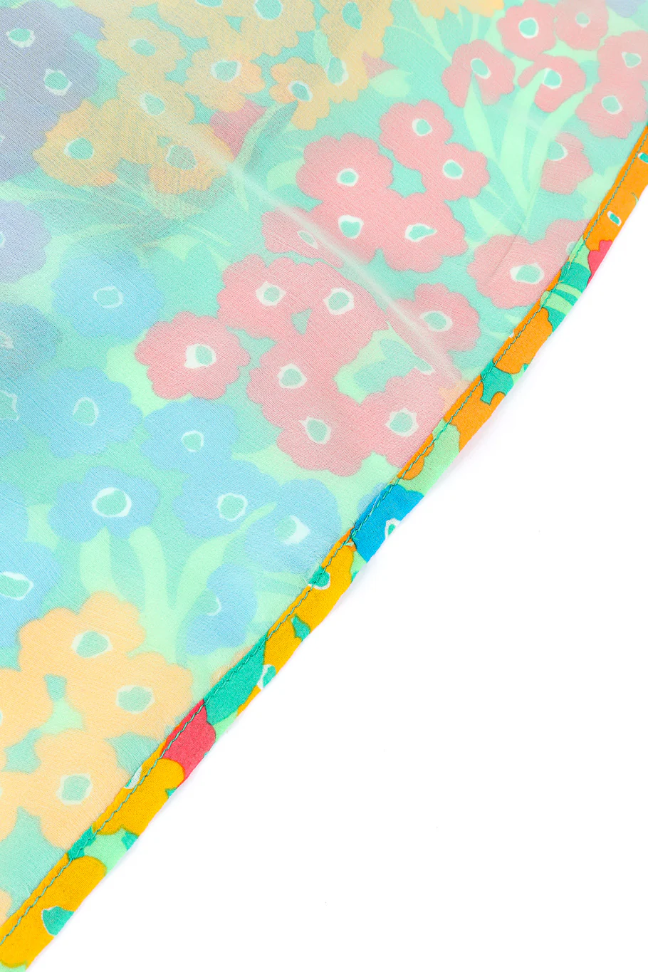 Floral Silk Blouse & Scarf - Image 9