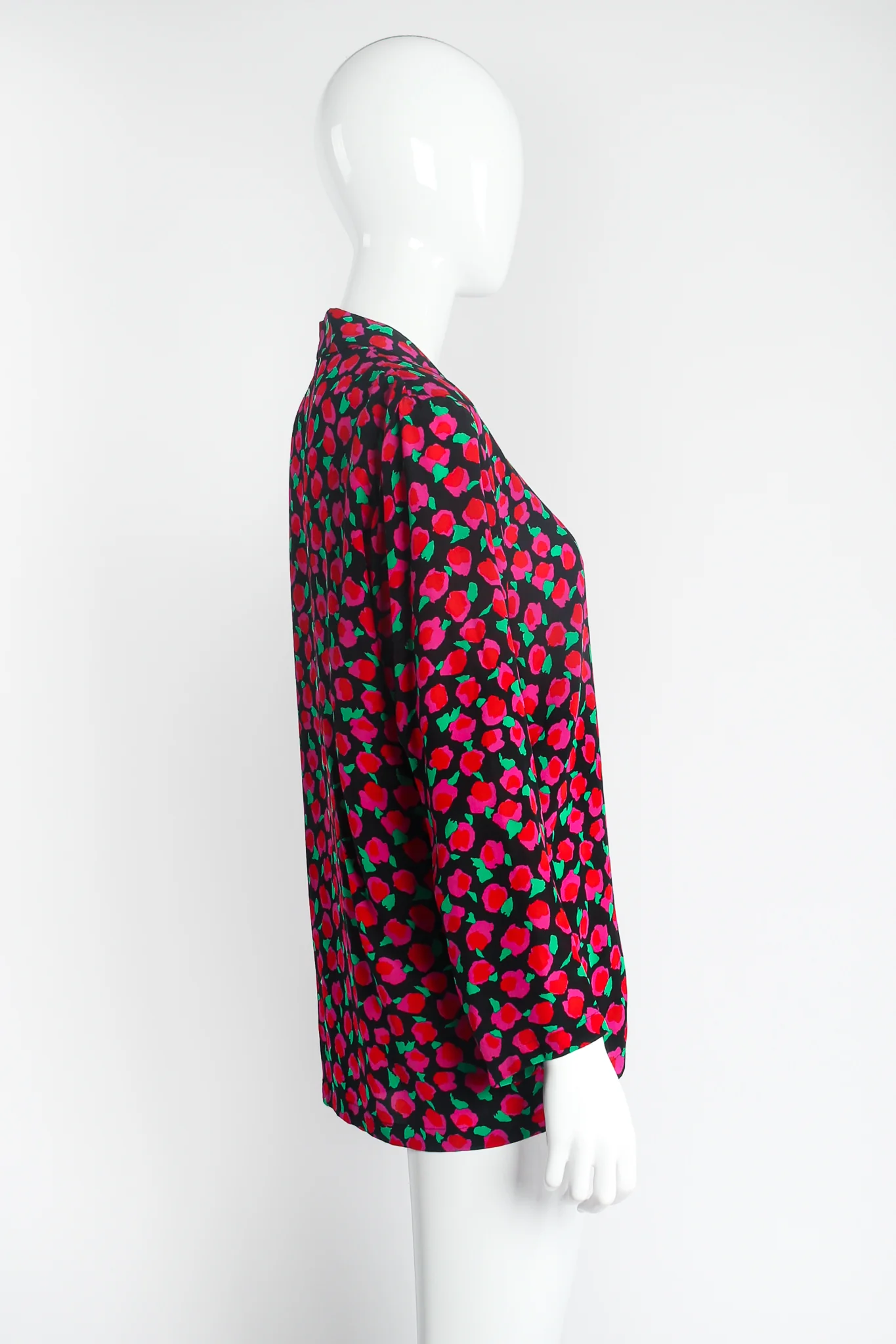 Floral Silk Jacket & Pant Lounge Set - Image 7