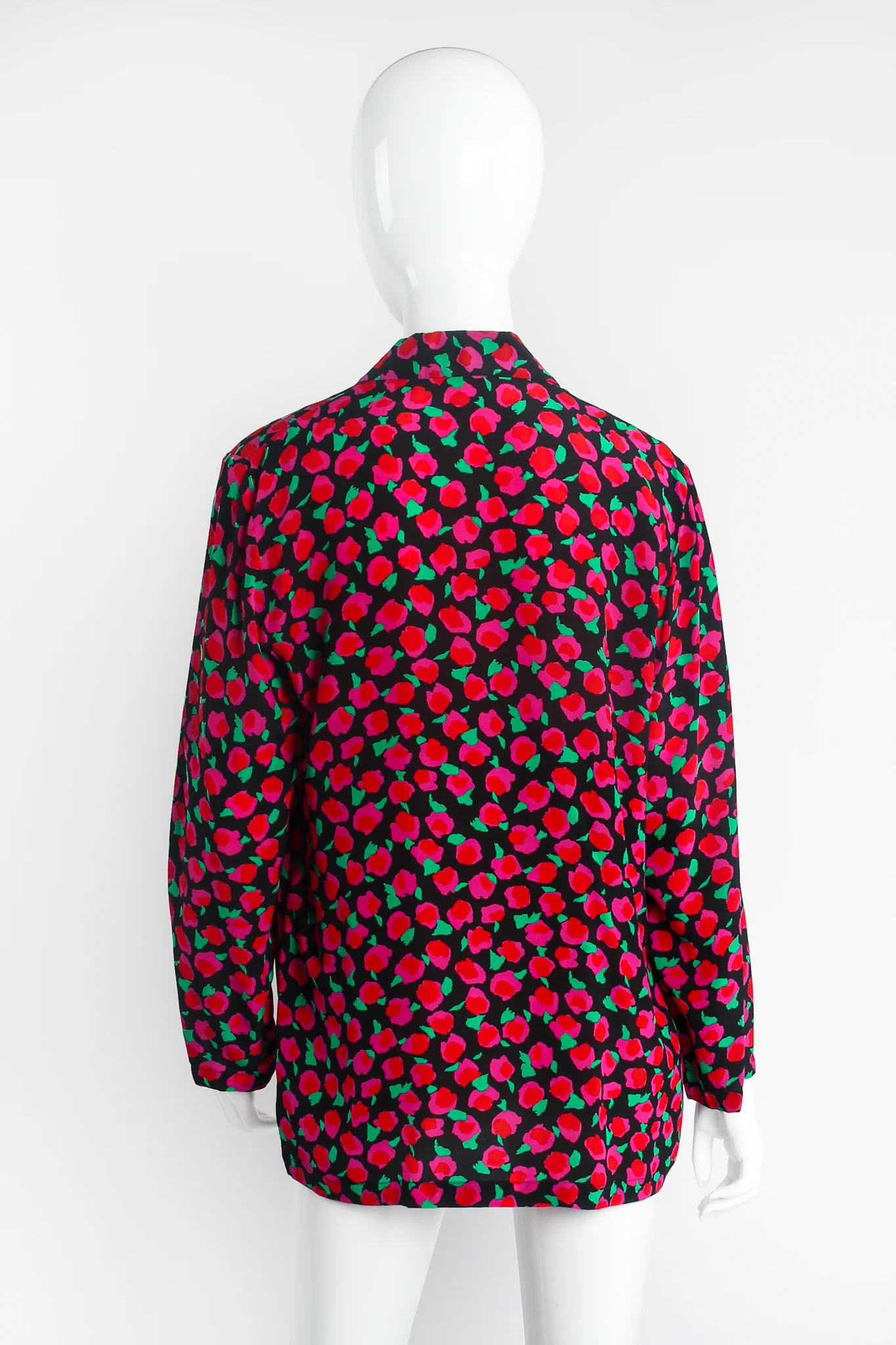 Floral Silk Jacket & Pant Lounge Set - Image 8