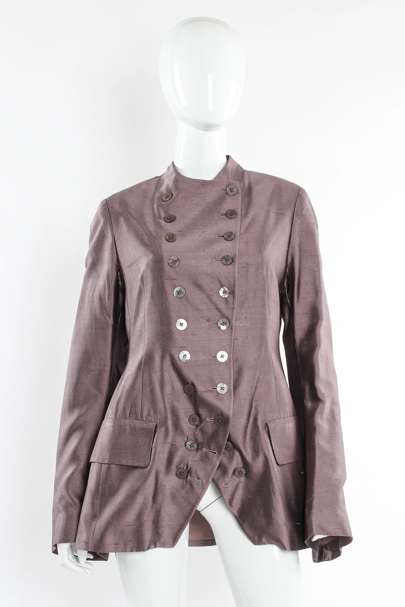Floral Silk Jacket, Vest, & Skirt Set - Image 13