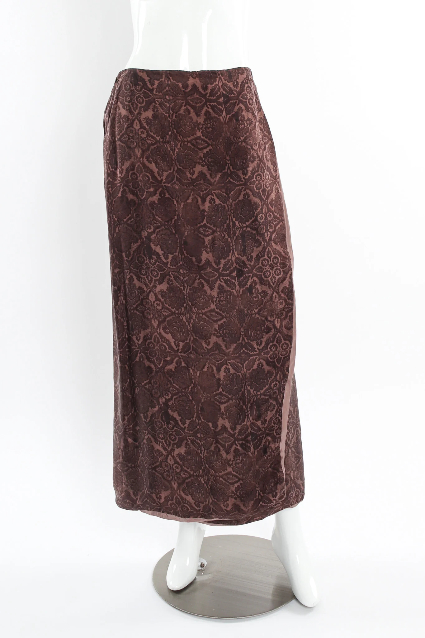 Floral Silk Jacket, Vest, & Skirt Set - Image 16