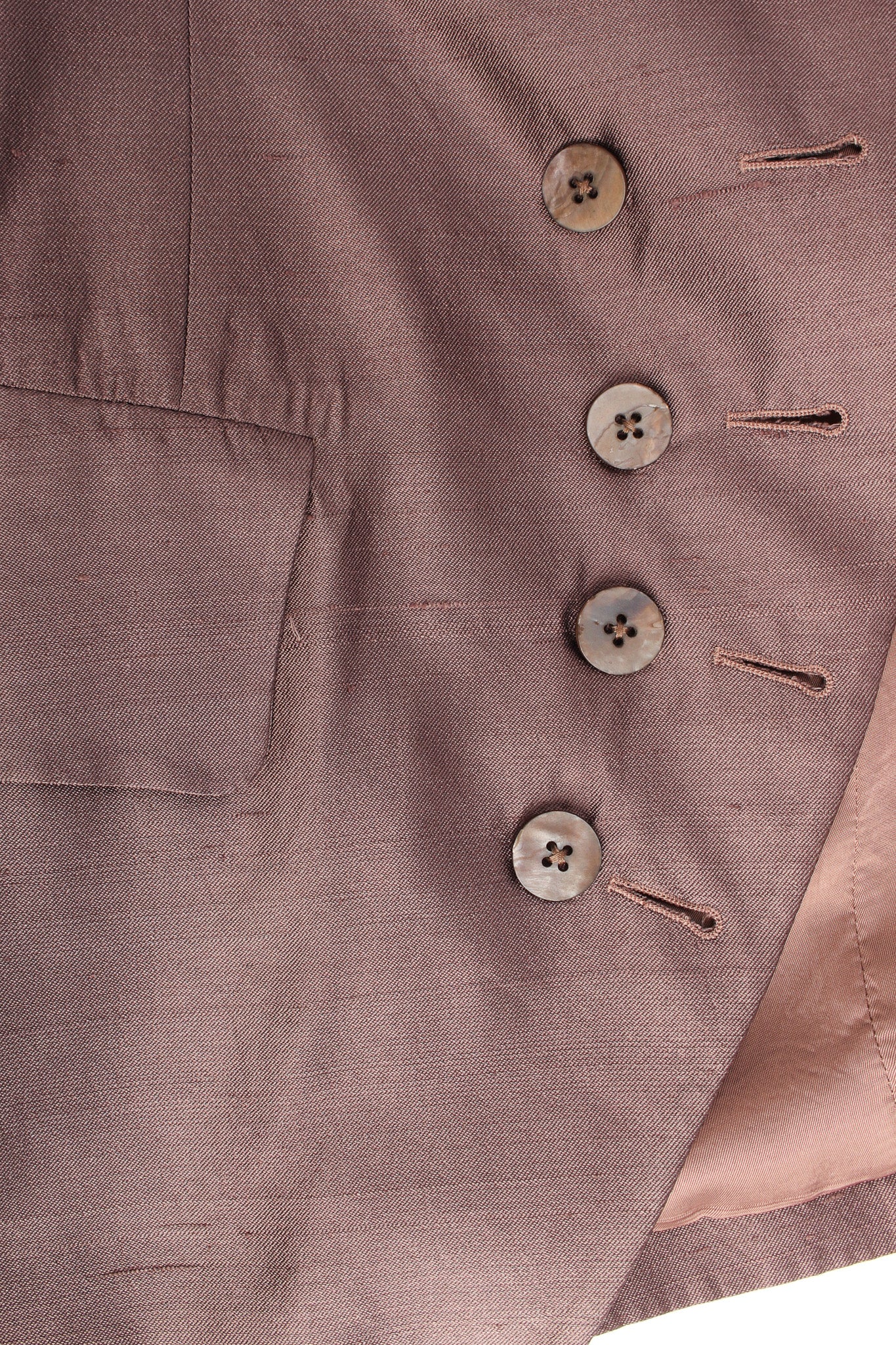 Floral Silk Jacket, Vest, & Skirt Set - Image 19