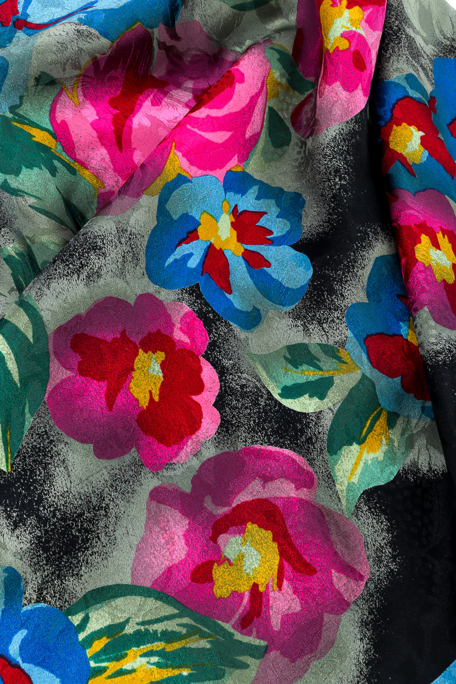 Floral Silk Jacquard Scarf - Image 5
