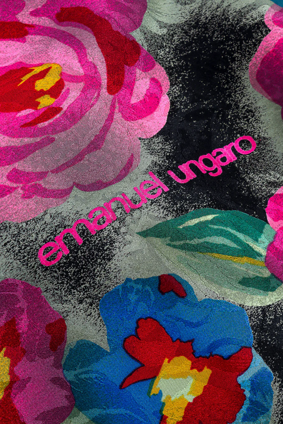 Floral Silk Jacquard Scarf - Image 8
