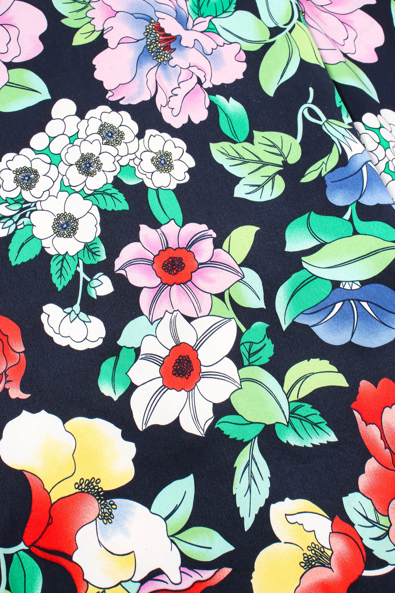 Floral Silk Poncho & Pant Lounge Set - Image 10