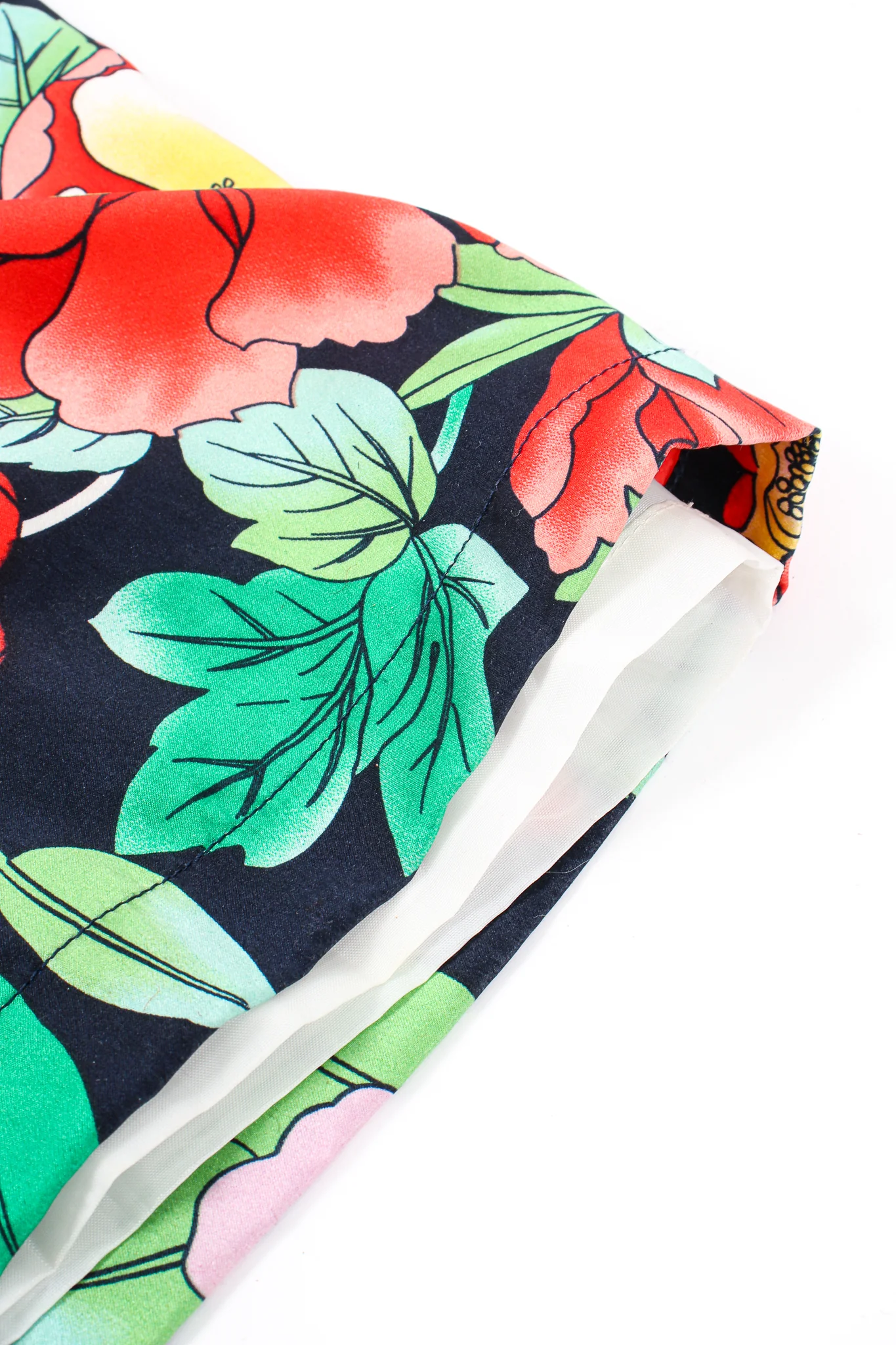 Floral Silk Poncho & Pant Lounge Set - Image 16