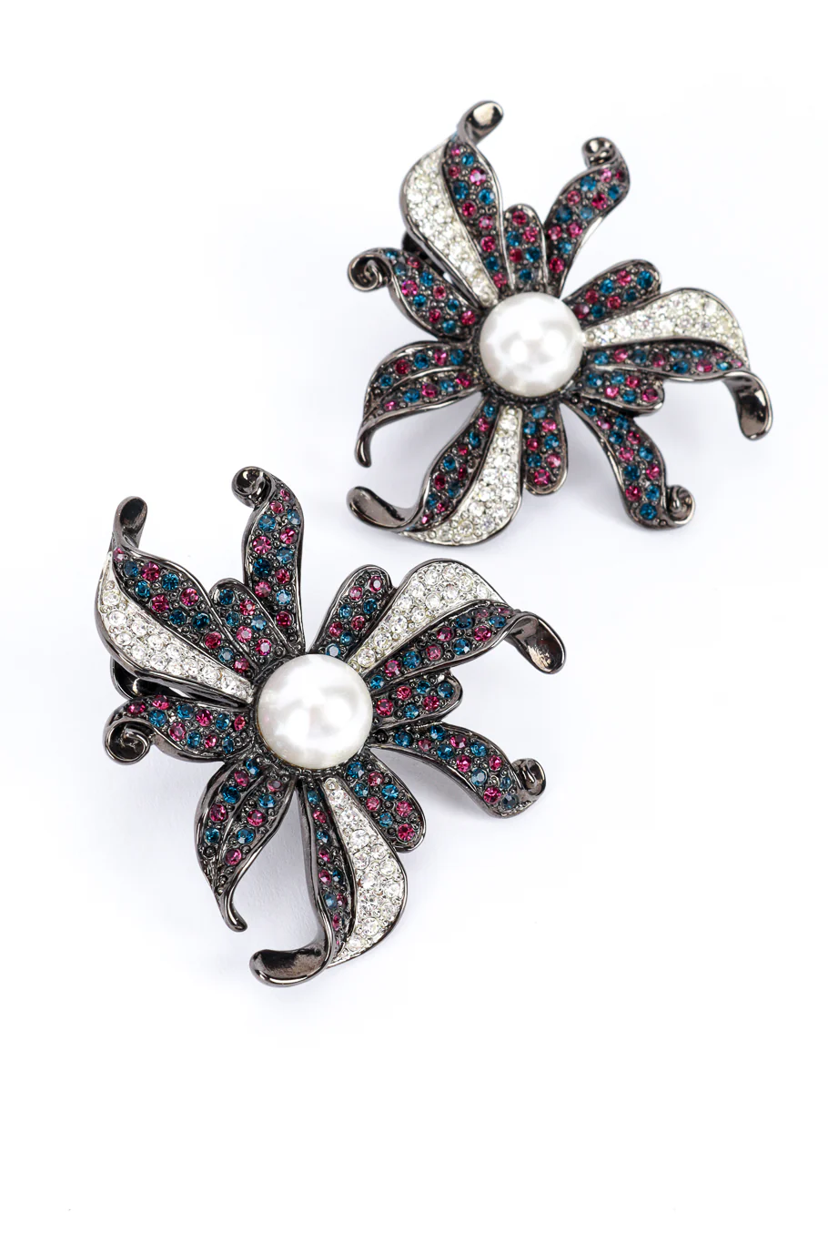Floral Sunburst Earrings - Image 4